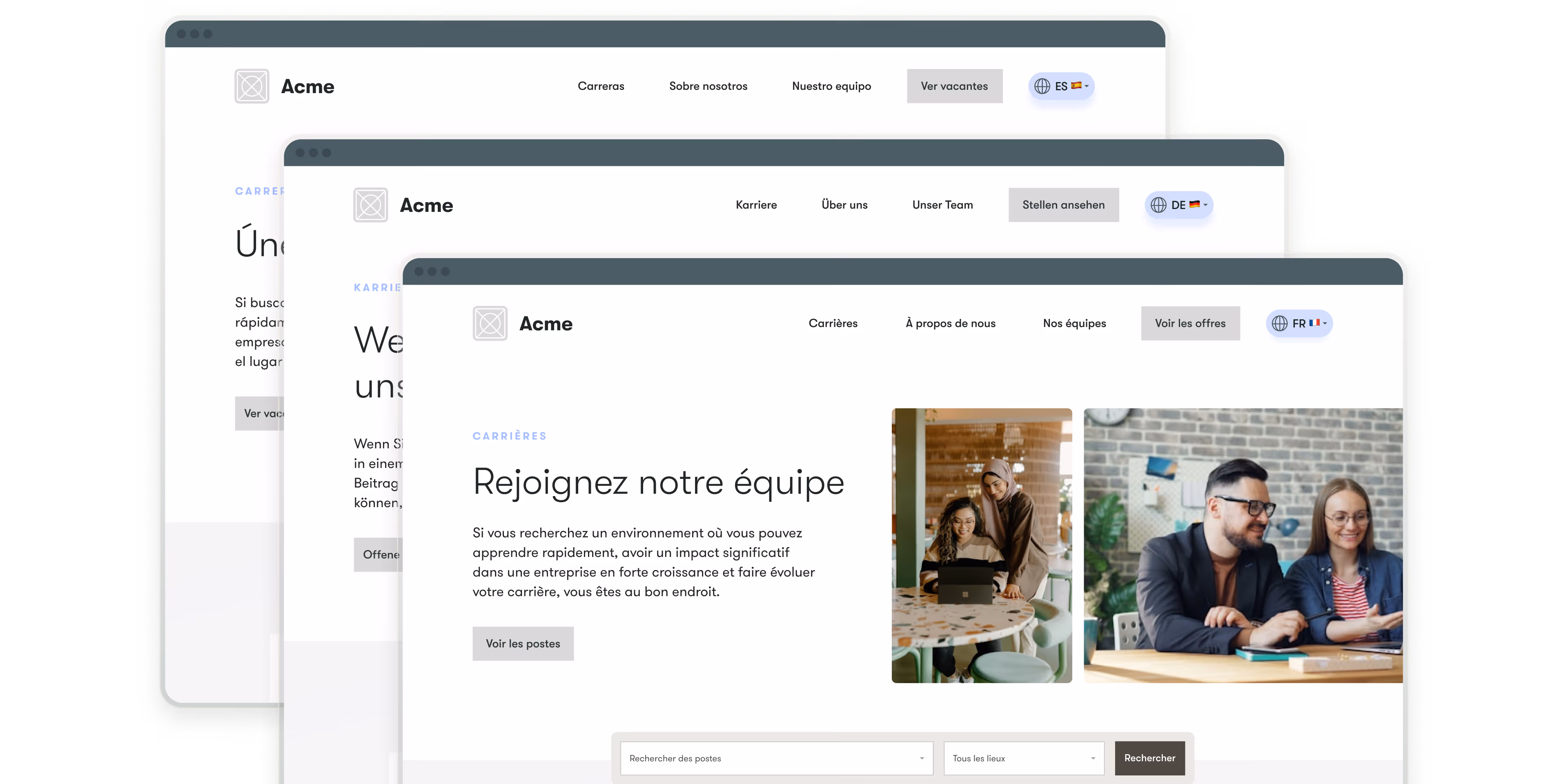 pinpoint ats ui example of multilingual candidate examples in the platform to help make hiring easier