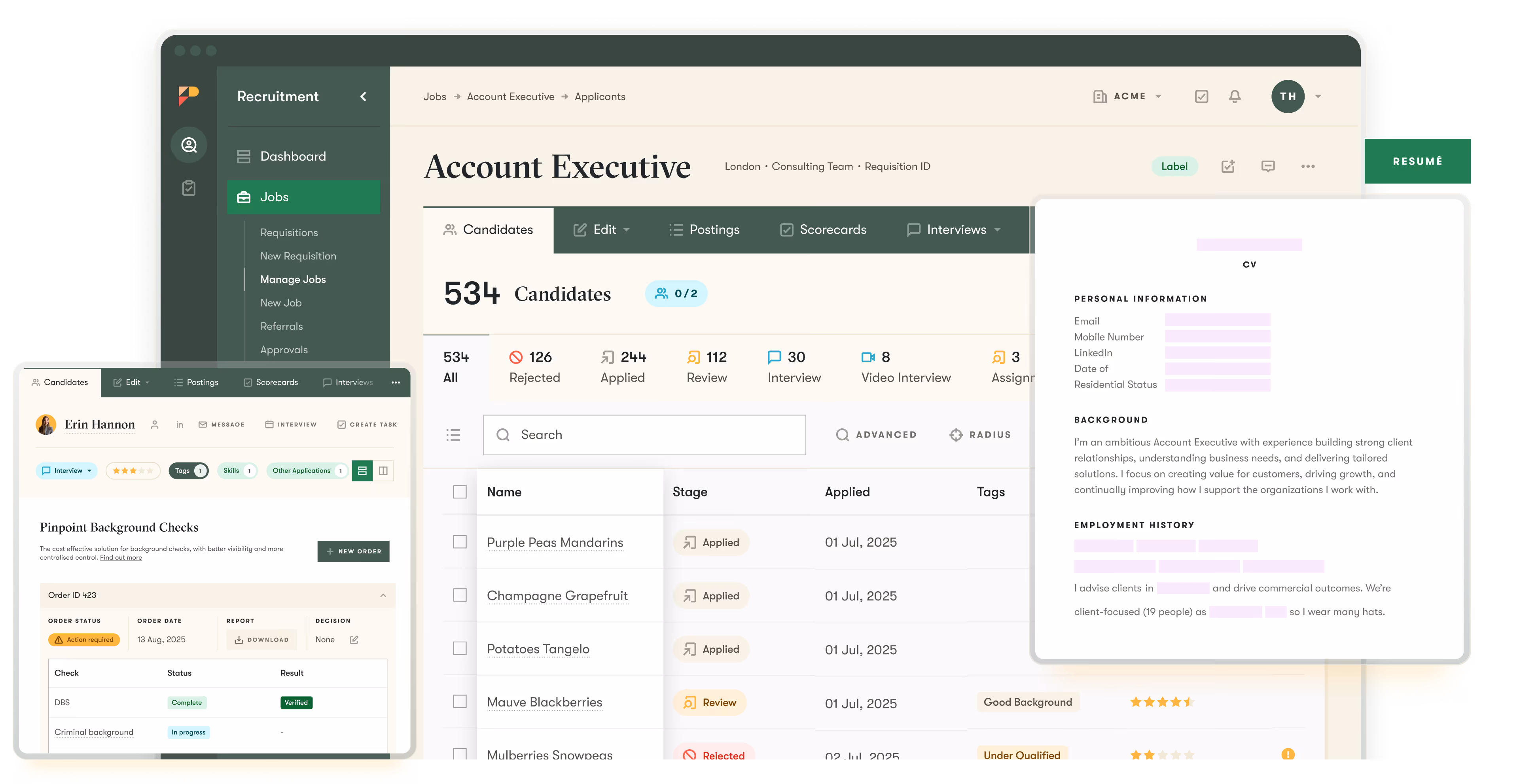 pinpoint ats dashboard how pinpoint works fo uk businesses