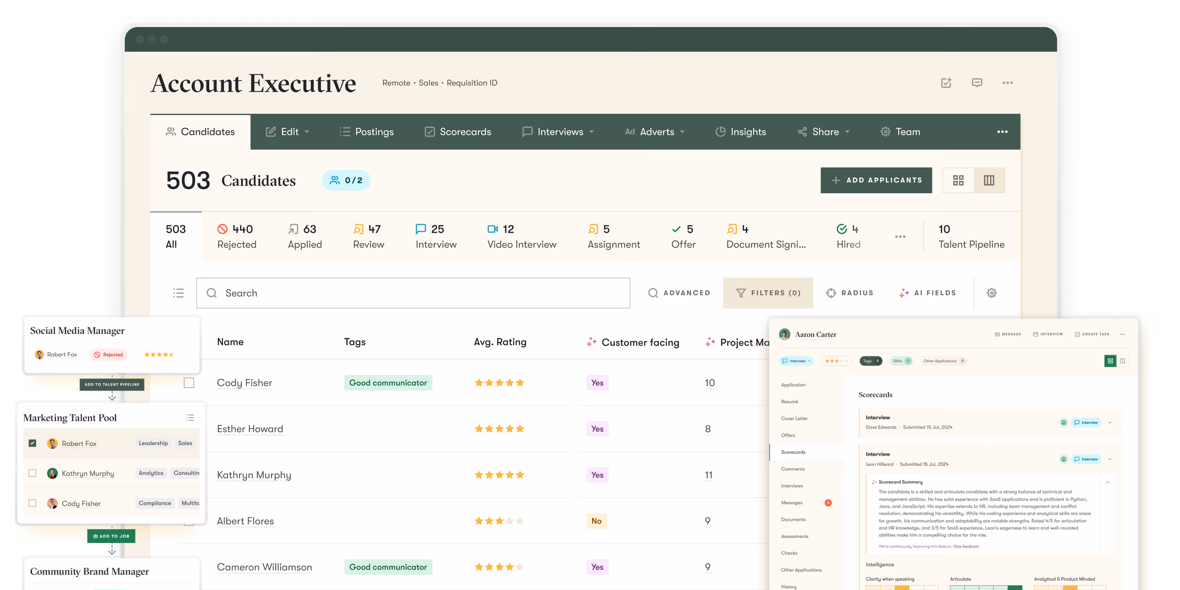 pinpoint ats dashboard how pinpoint works for talent acquisition teams