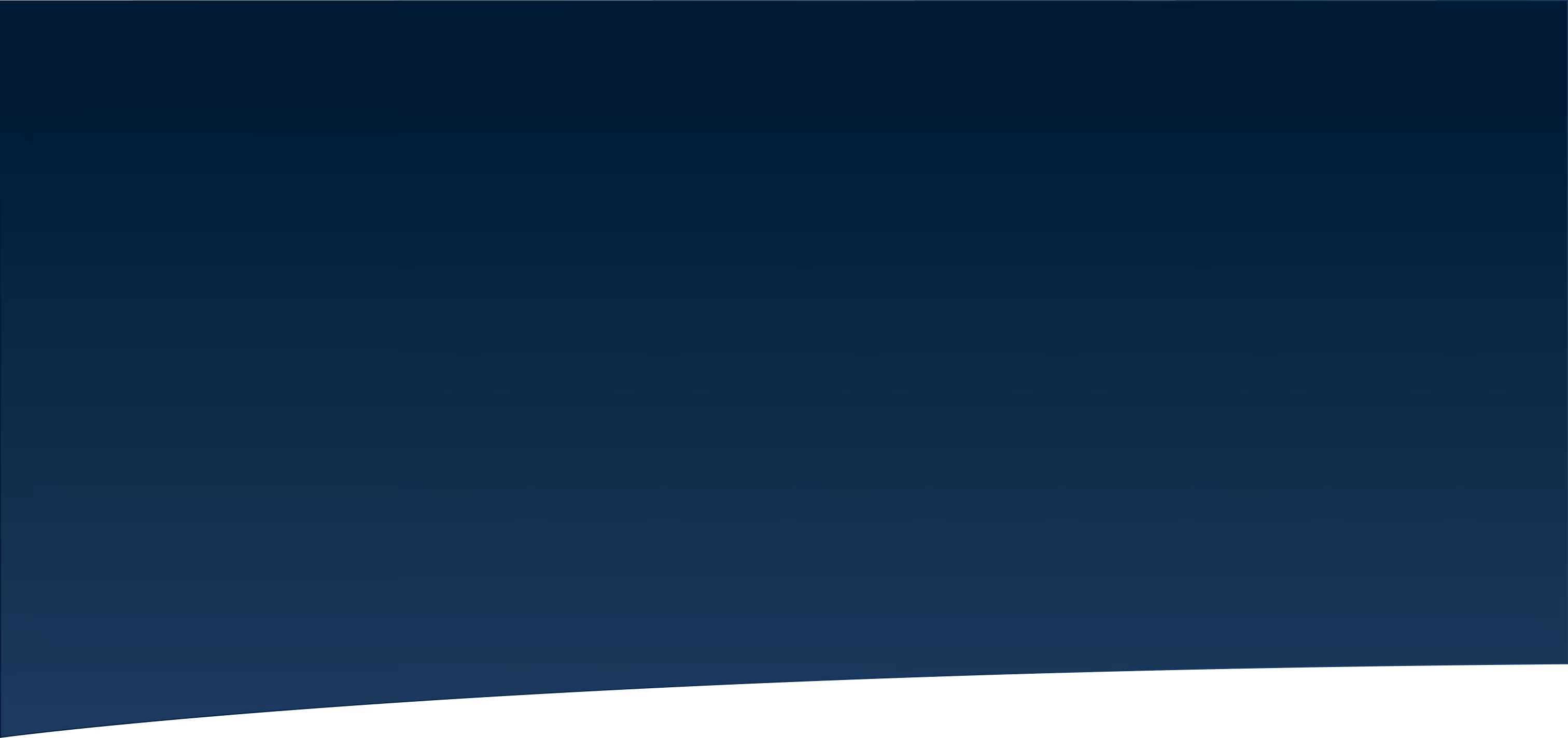 Dark blue gradient sky above a black curved horizon at night.