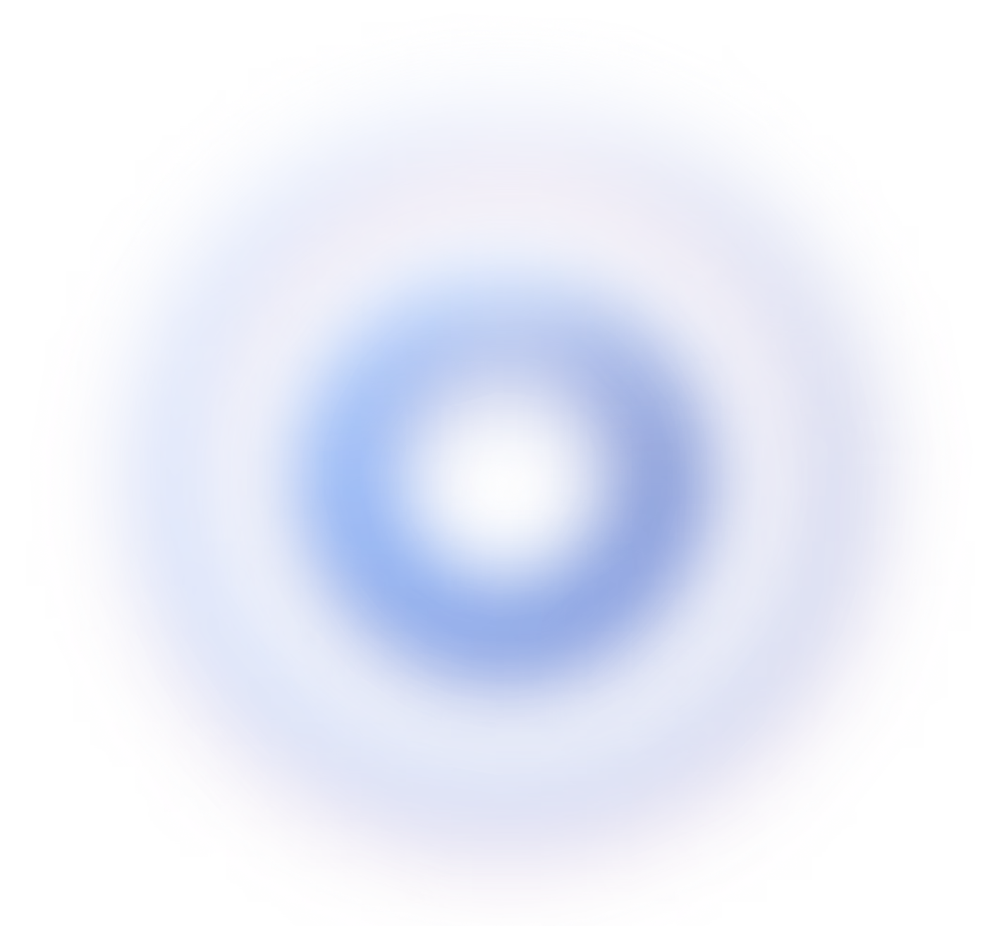 Blurred concentric circle gradient with blue center and purple and pink outer edges on black background.