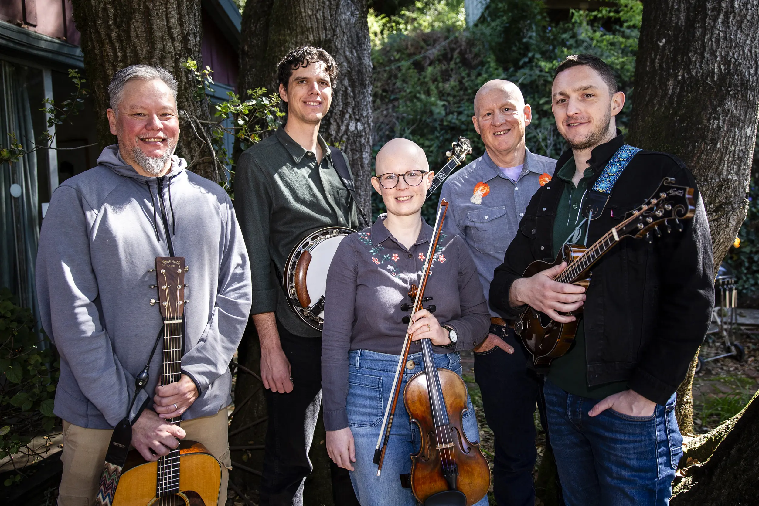 Press photo of Critical Grass, a bluegrass band from Bay Area
