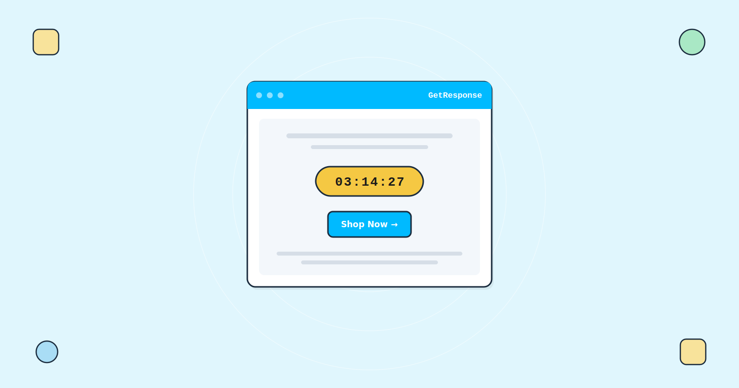 How to Add a Countdown Timer to GetResponse Emails | Tickvio