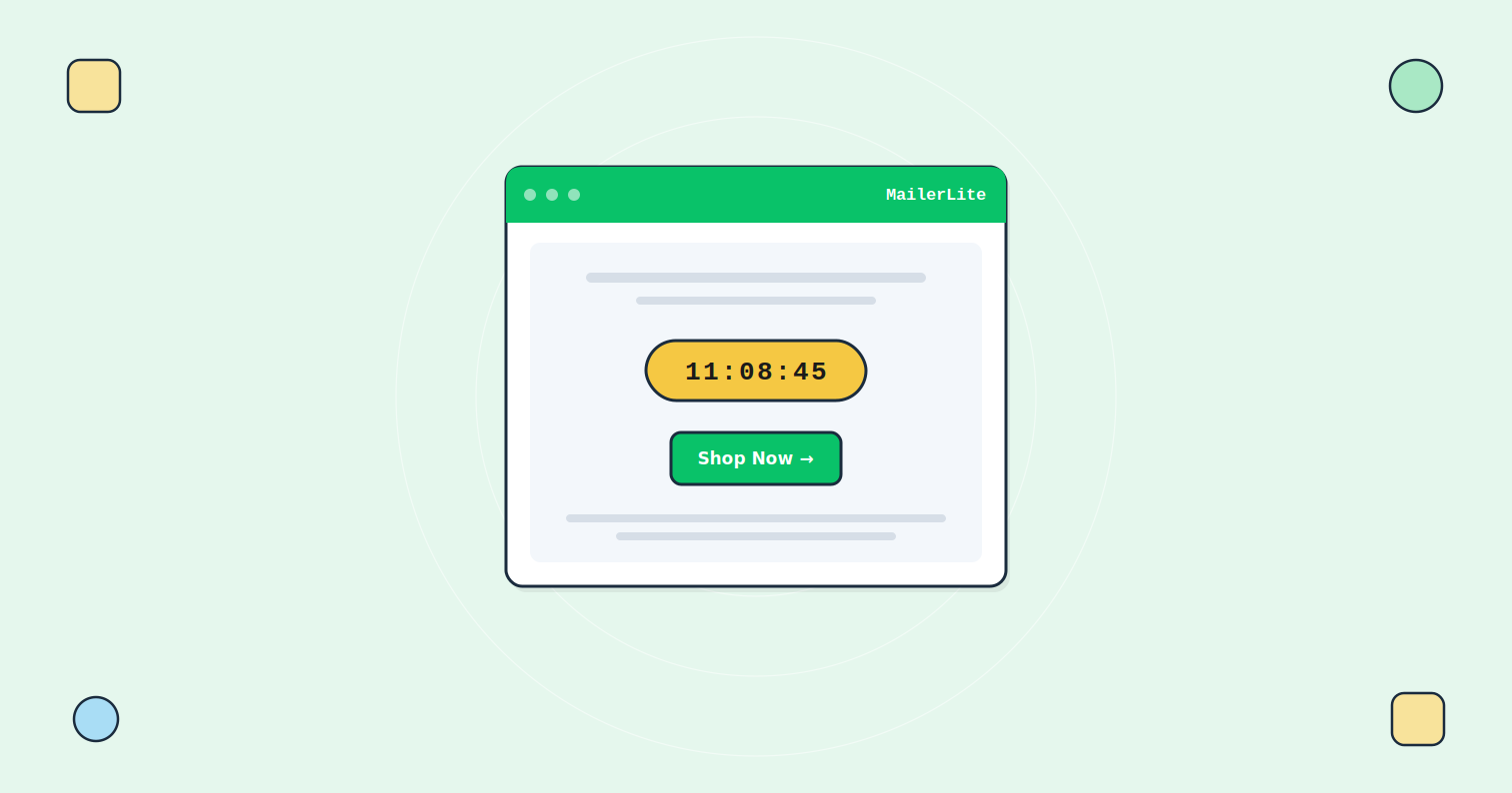 How to Add a Countdown Timer to MailerLite Emails | Tickvio