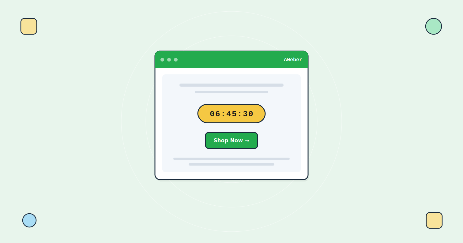 How to Add a Countdown Timer to AWeber Emails | Tickvio