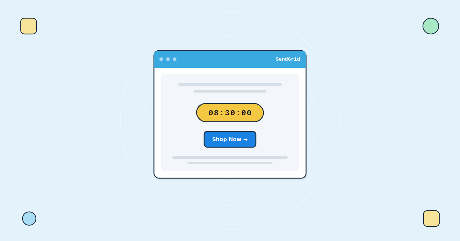 How to Add a Countdown Timer to SendGrid Emails | Tickvio