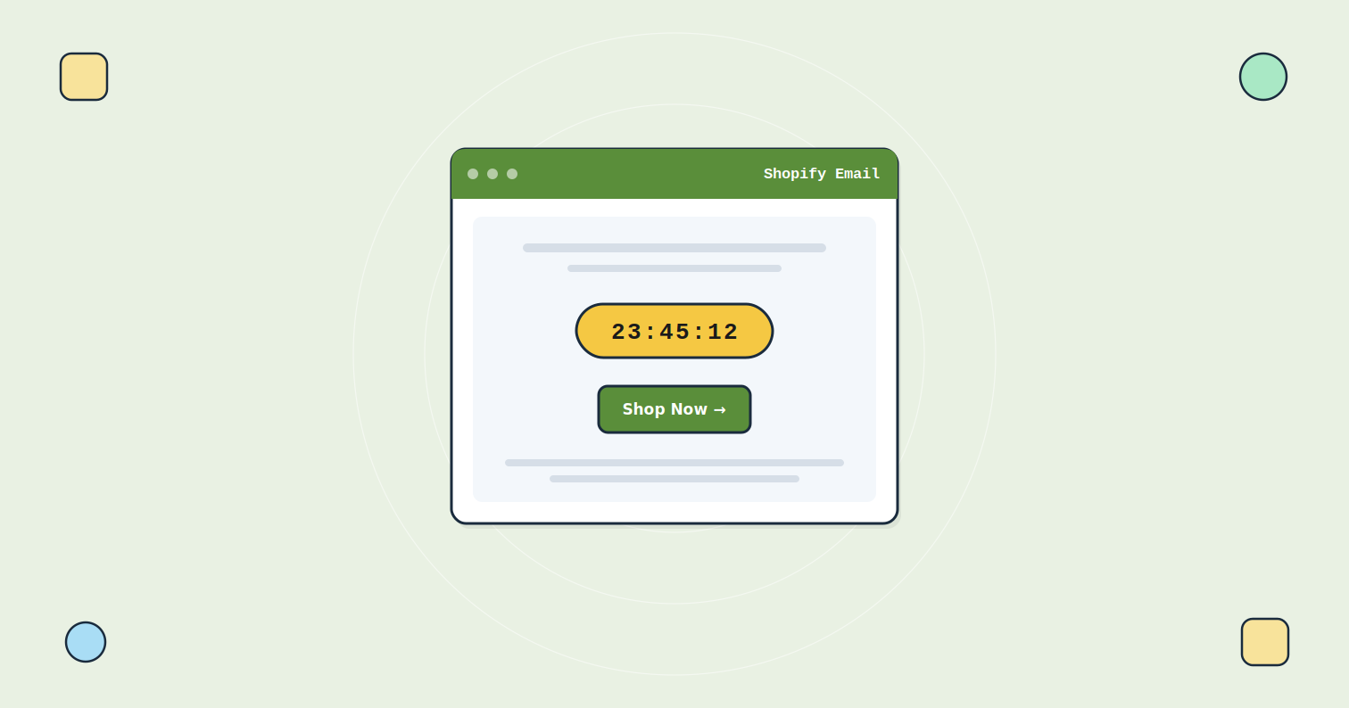 How to Add a Countdown Timer to Shopify Email | Tickvio