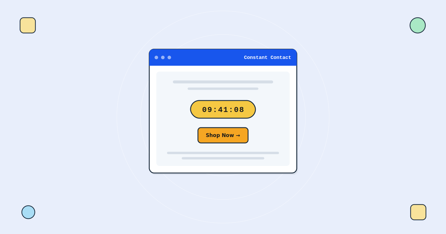 How to Add a Countdown Timer to Constant Contact Emails | Tickvio