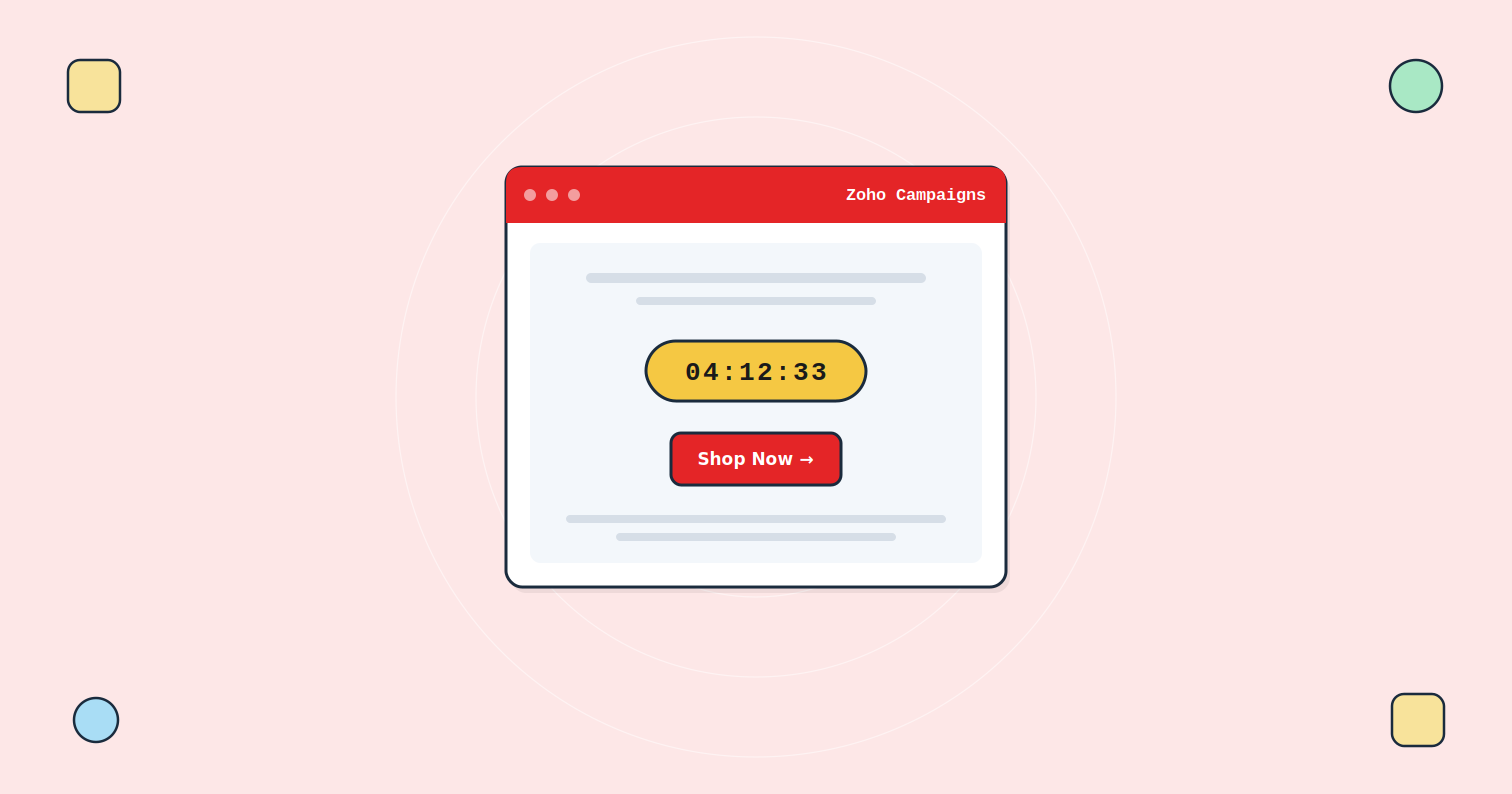 How to Add a Countdown Timer to Zoho Campaigns Emails | Tickvio