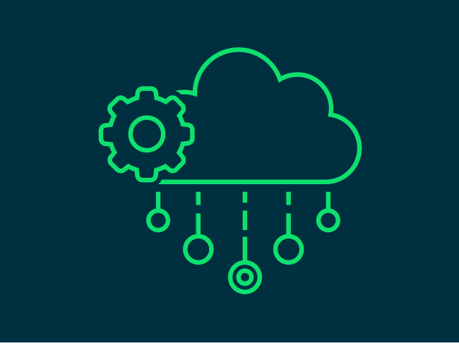 Graphic of a desktop monitor and a tablet showing banking information.