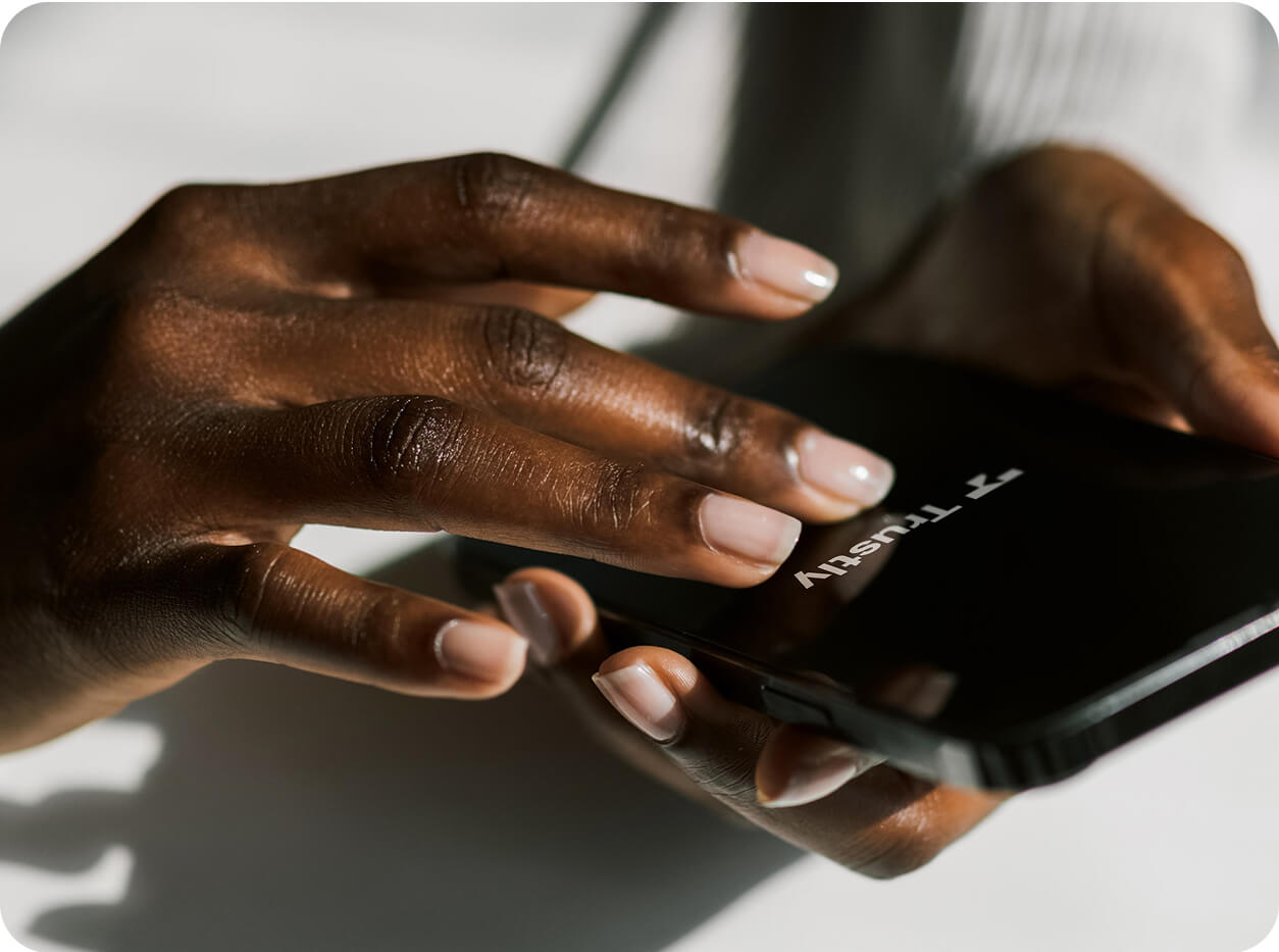 Working on a mobile phone