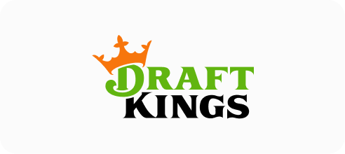 DraftKings logo with green and black text and an orange crown above the letter D.