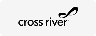 Cross River logo with stylized infinity loop symbol.