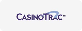 CasinoTrac logo with stylized arc over the letters.