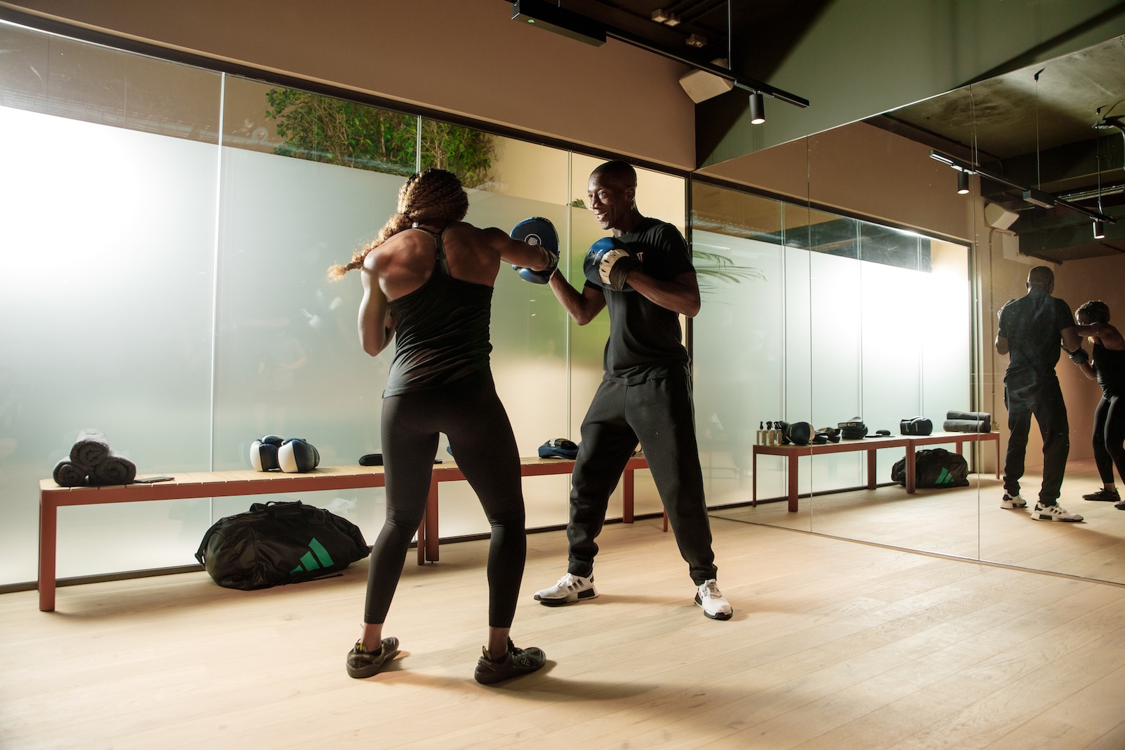 corporate fitness boxing class
