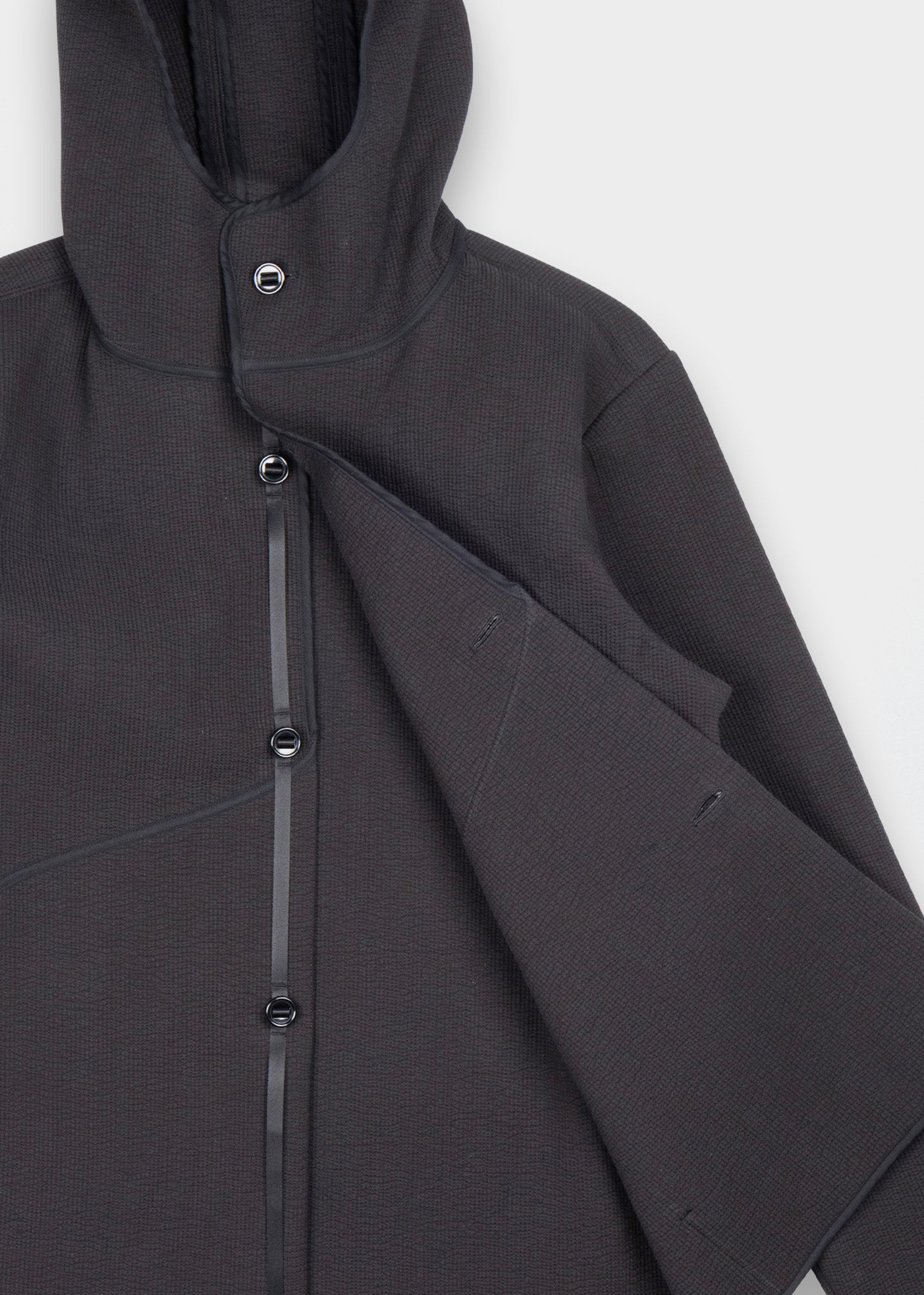 R21 O3 "Cut Parka" –– Black Ash Nubi