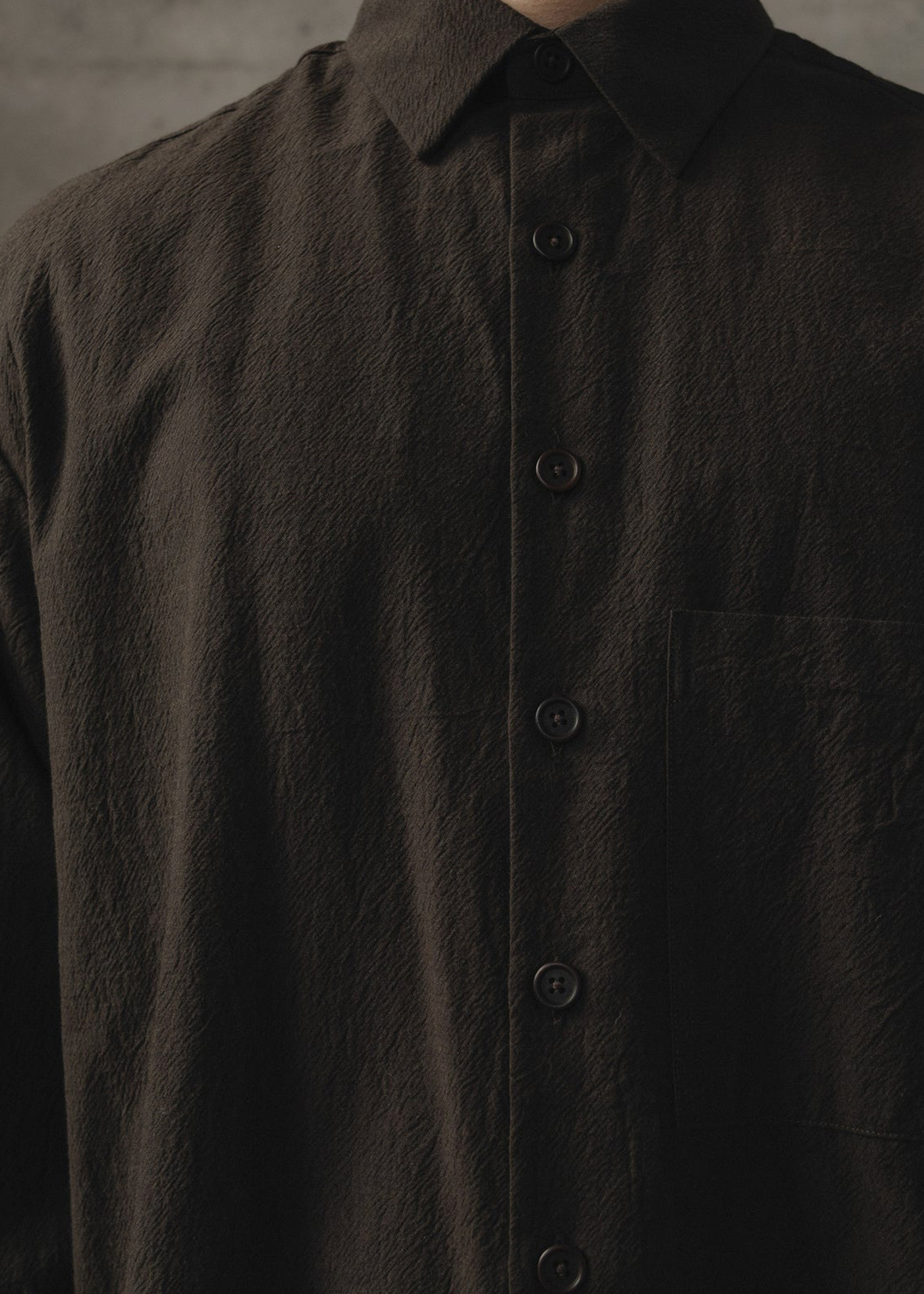 Big Shirt Two –– Yarn Dyed Cotton / Yak Twill