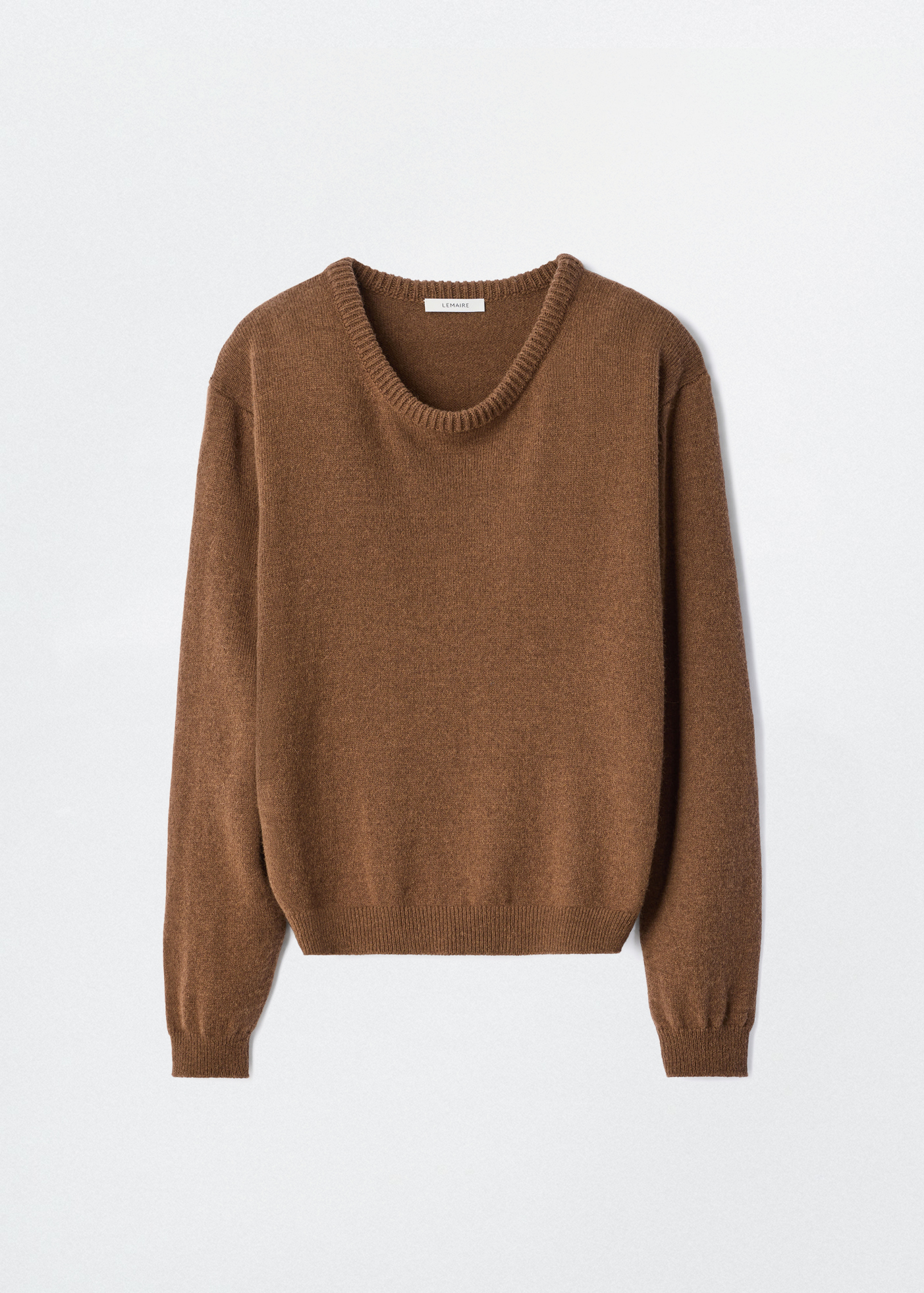 Crew Neck Sweater –– Alpaca Blend (Cep)