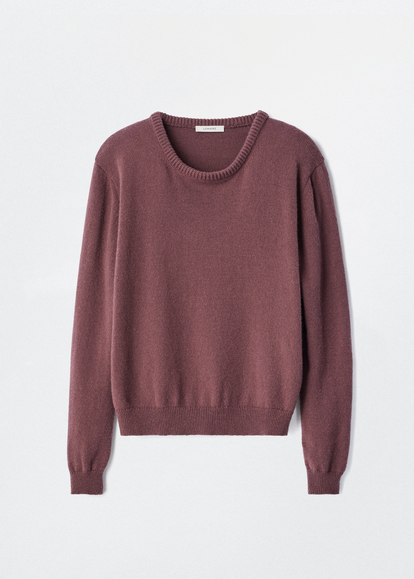 Crew Neck Sweater –– Alpaca Blend (Mauve)