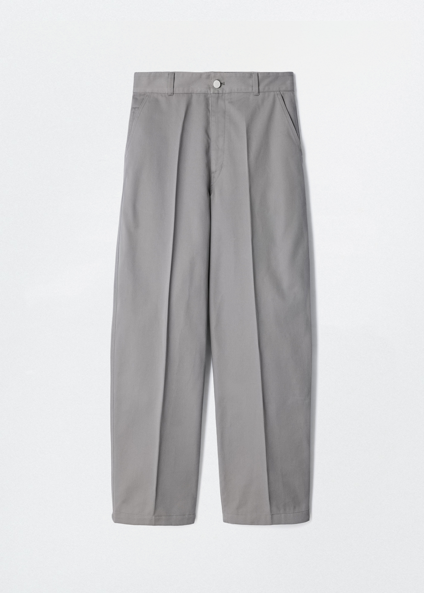 Barrel Pants –– Cotton Twill Blend (Dolphin)