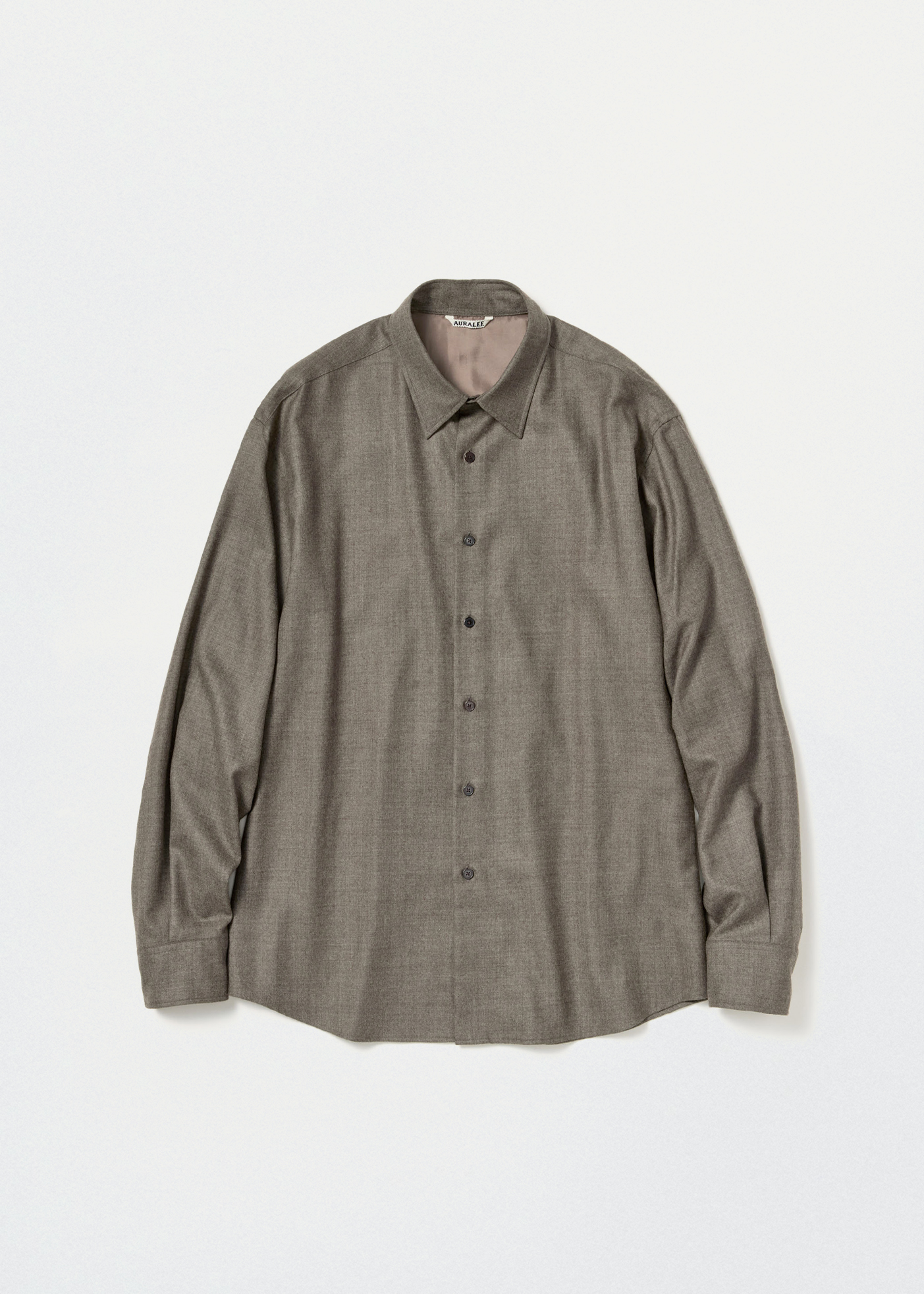 Super Light Wool Shirt –– Top Brown