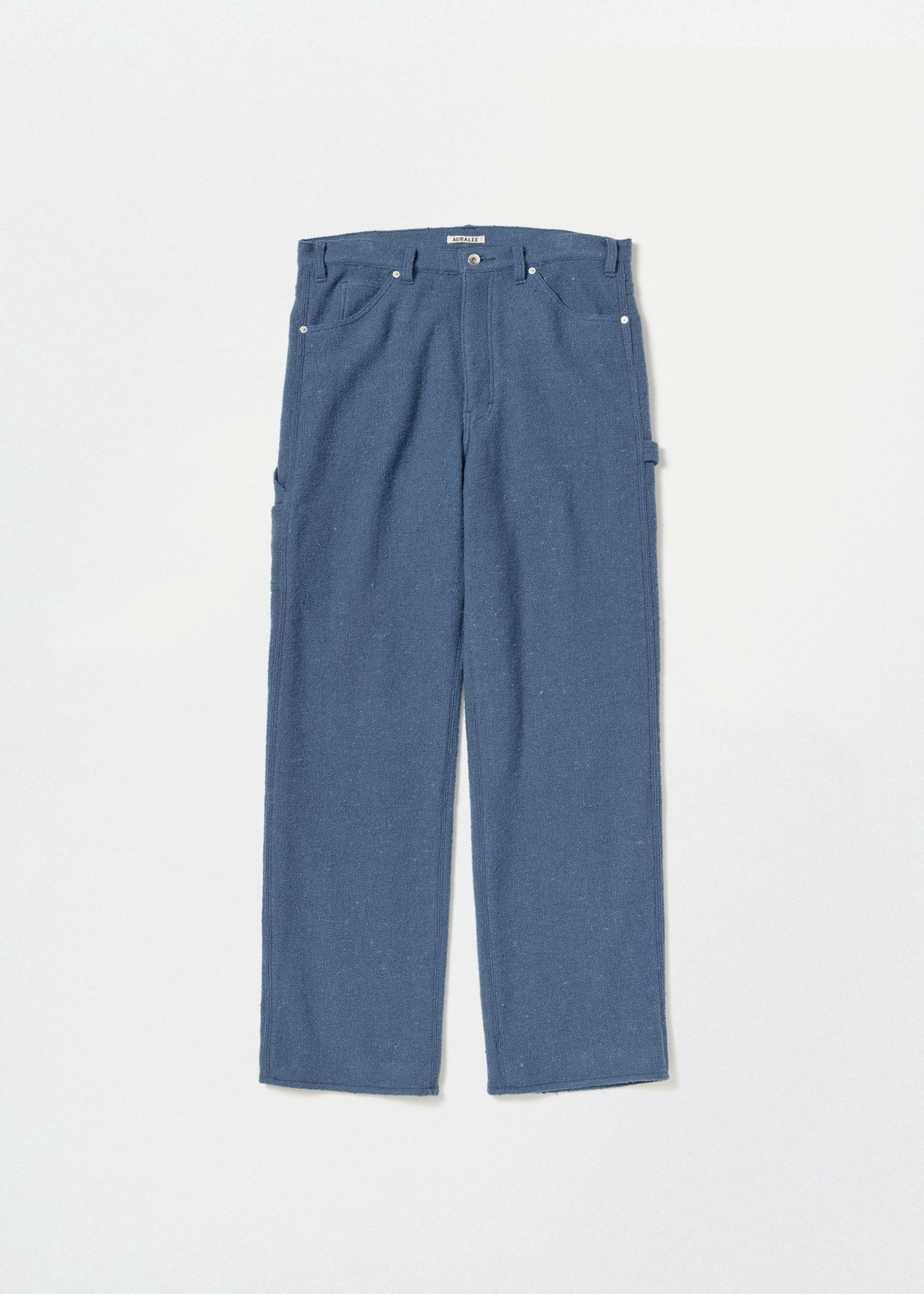 Homespun Tweed Painter Pants –– Dusty Blue