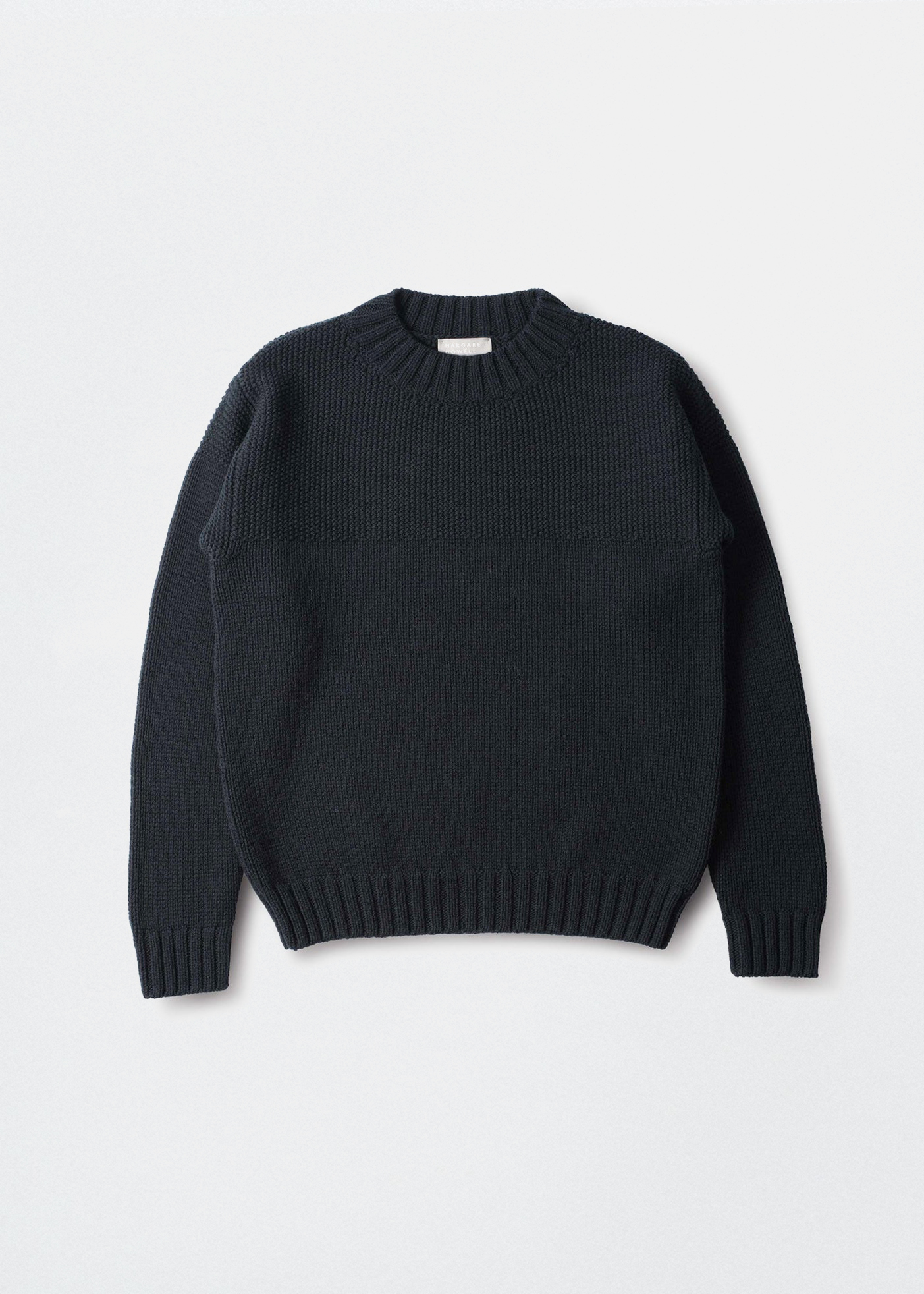 Fisherman's Jumper Soft Wool –– Ink