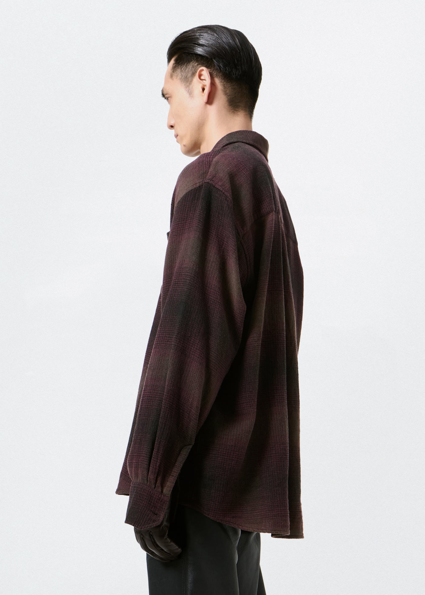 Above Shirt –– Cordial Dusk Check Grain Weave