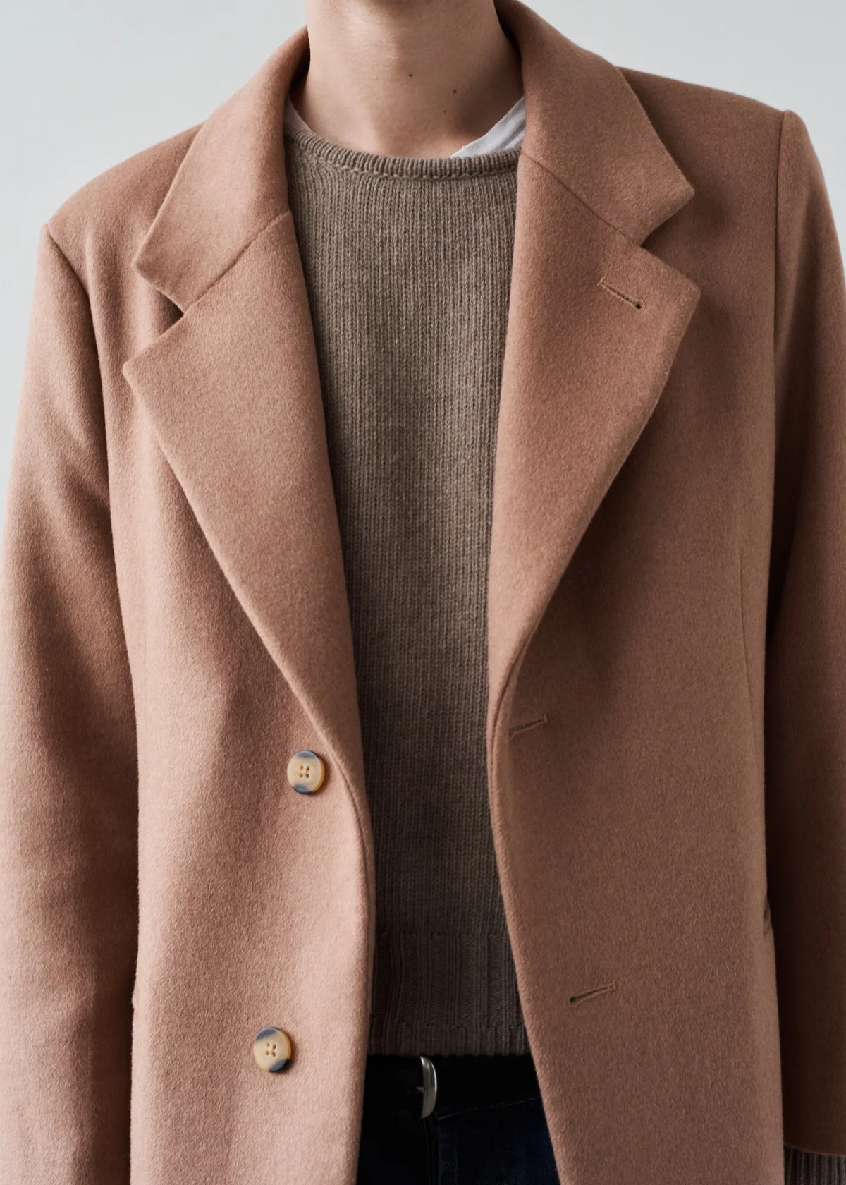 Cashmere Hewitt Coat –– Camel