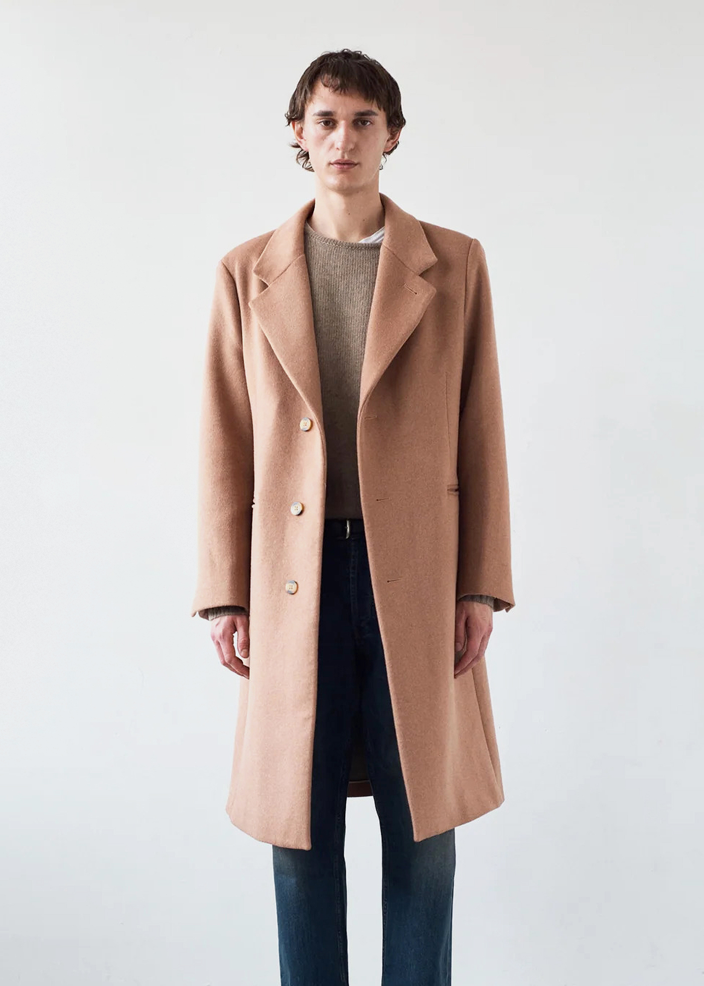 Cashmere Hewitt Coat –– Camel