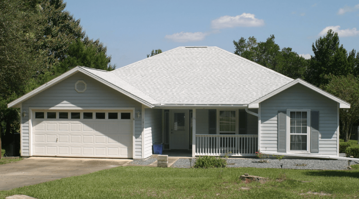 True Force Roofing crew installing shingles on a North Central Florida house