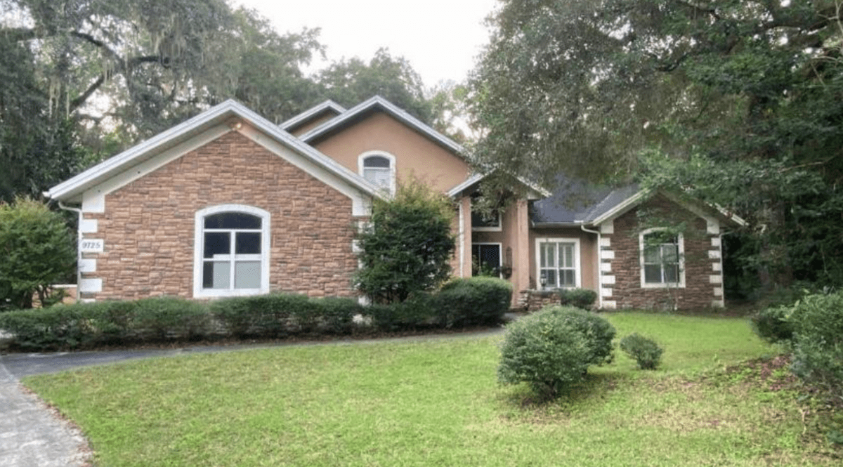 Residential roof replacement underway on a Gainesville, FL home