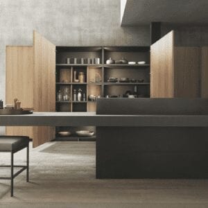Linealidad y nuevas proporciones de la cocina Frame Modulnova