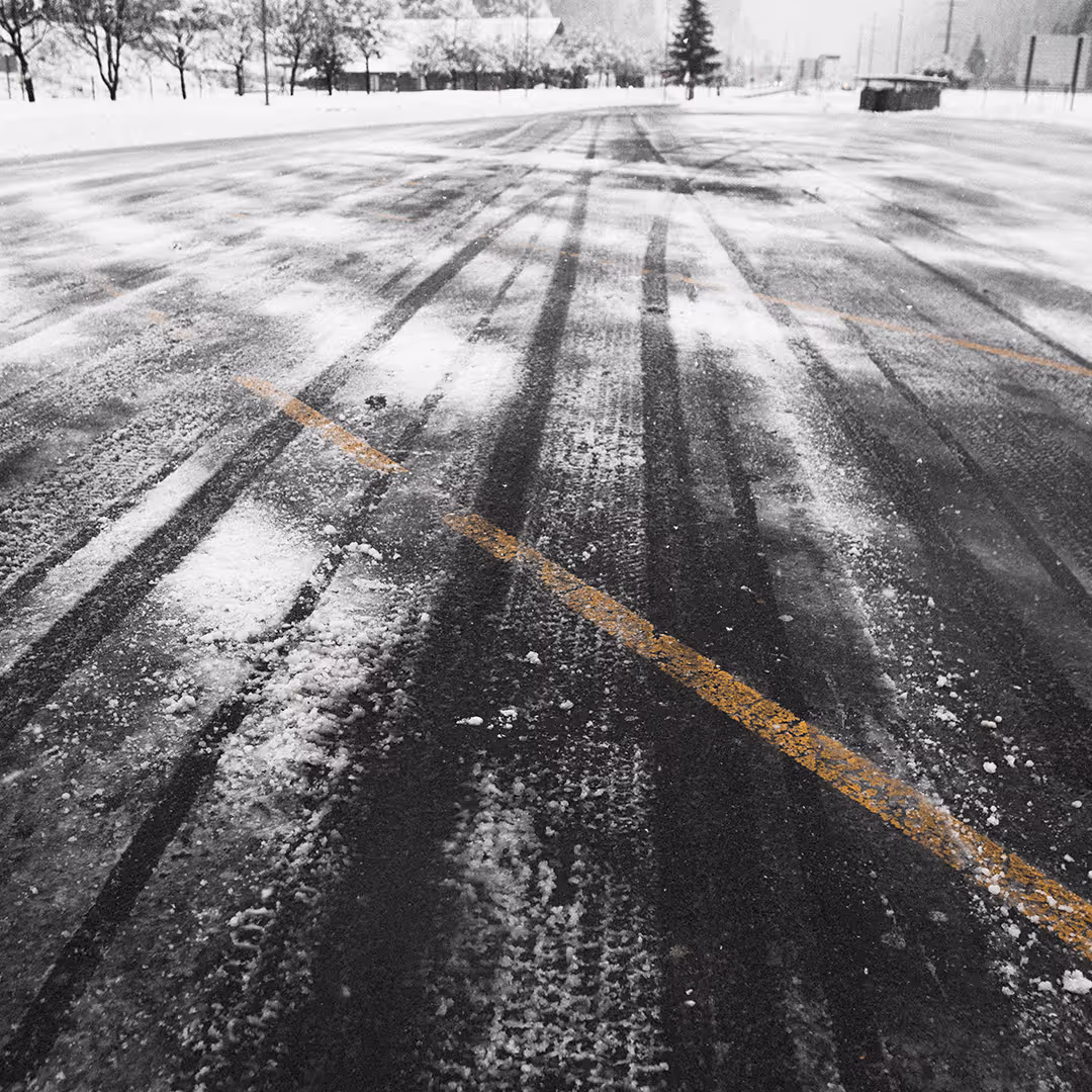 Commercial snow plowing and ice management service