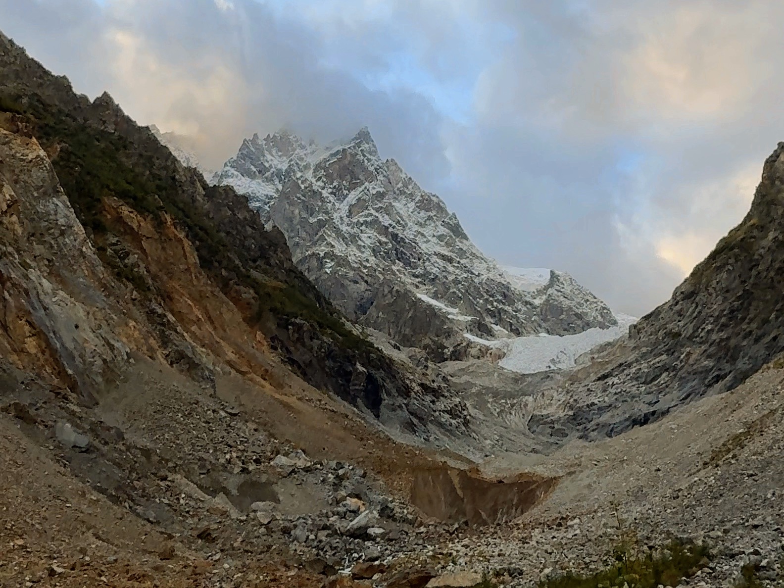 Mazeri Shdugra waterfall in Caucasus mountains