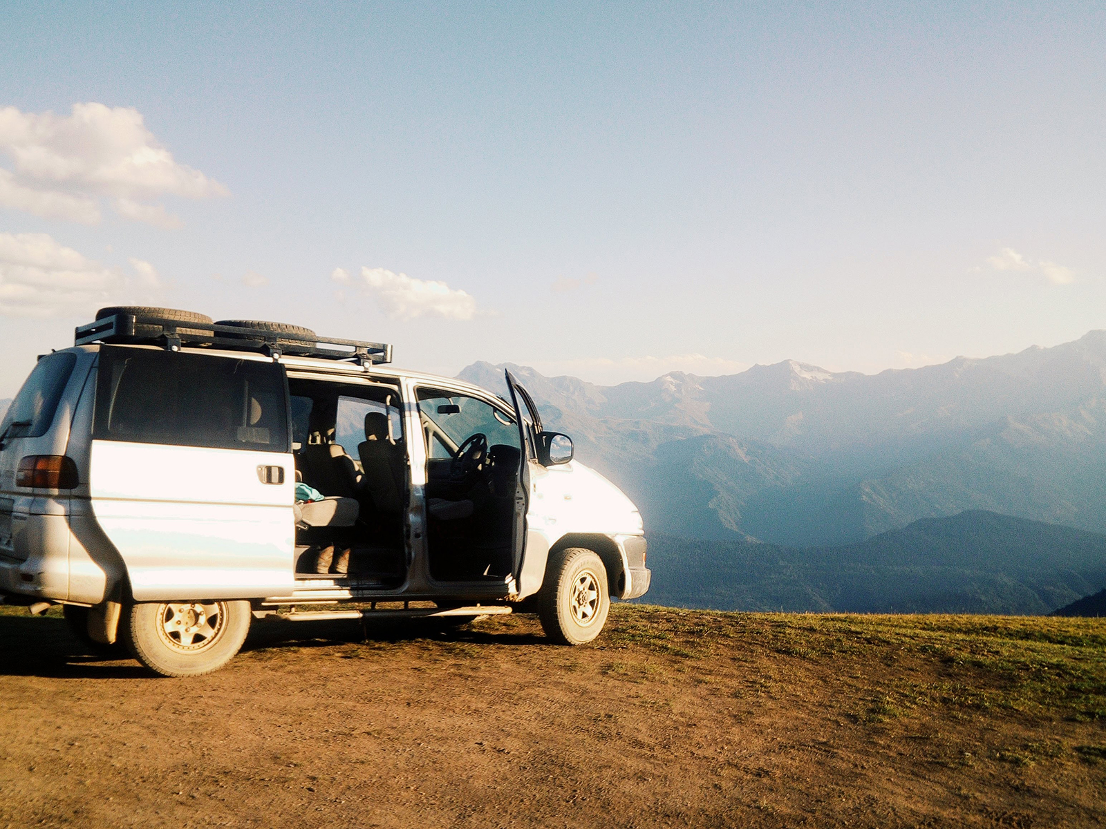 Mazeri Shdugra waterfall in Caucasus mountains