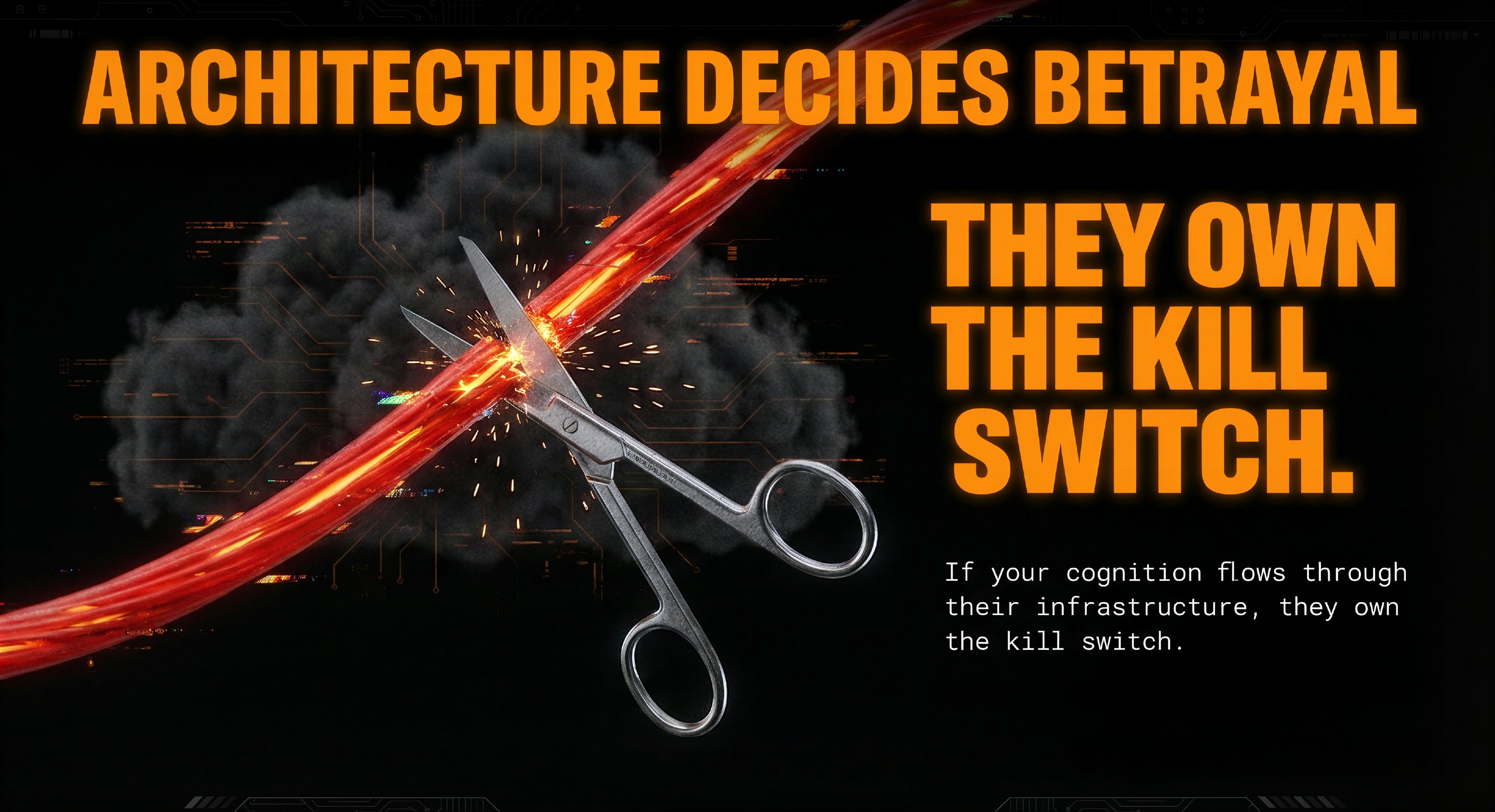 Architecture Decides Betrayal: They own the kill switch
