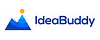 IdeaBuddy logo with blue text and a triangular icon featuring blue and yellow shapes.