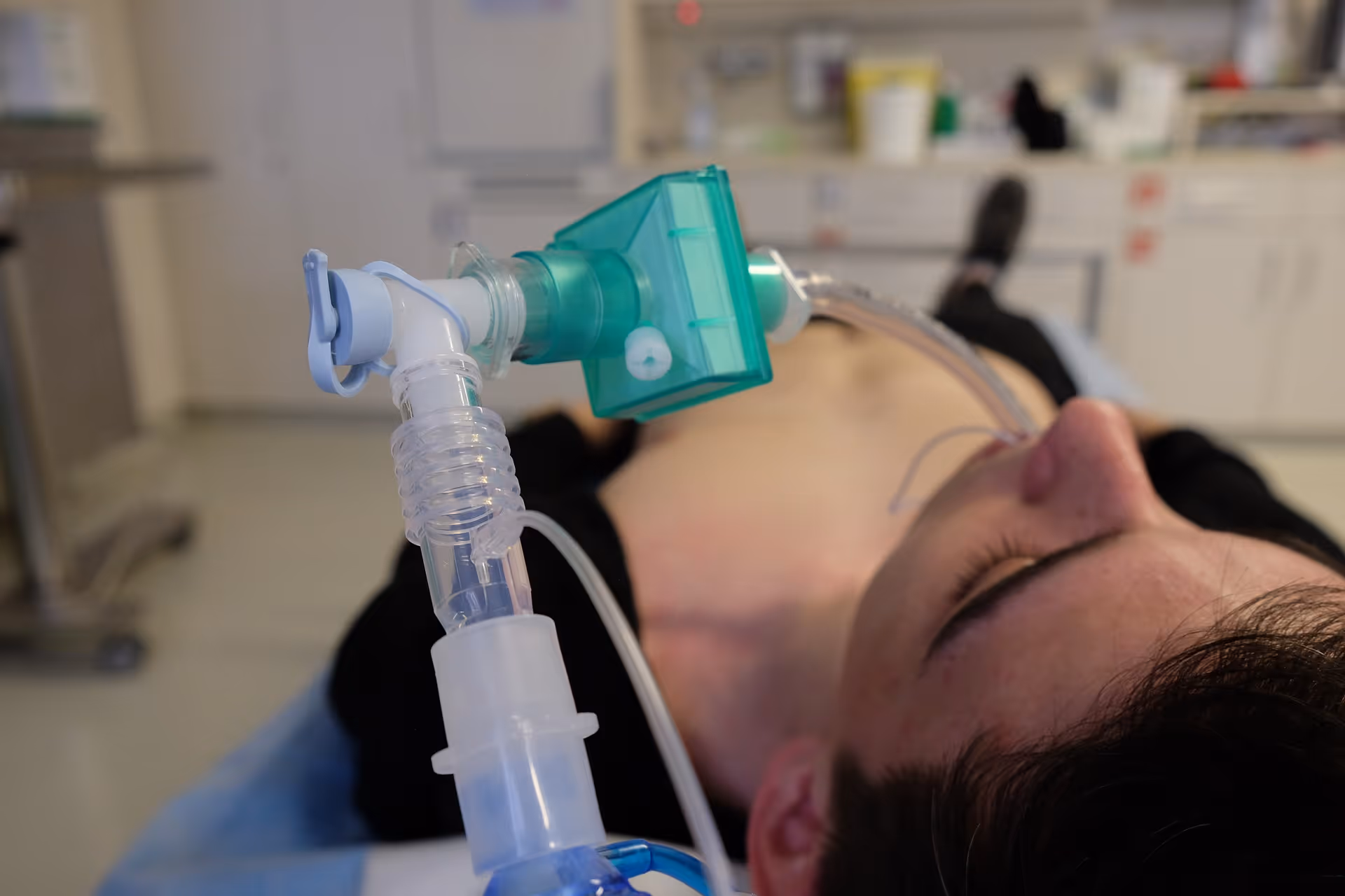 ventilator and intubated patient
