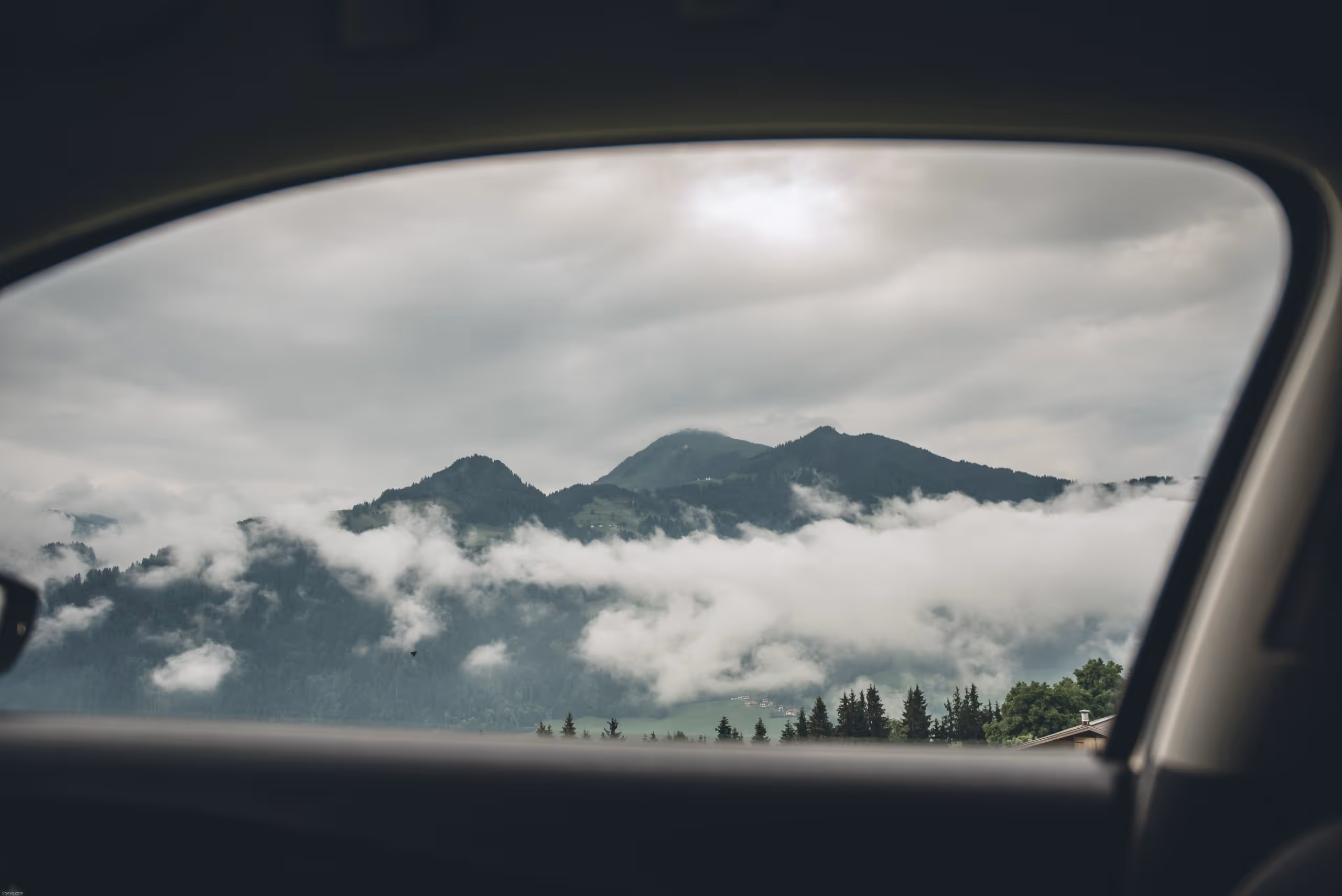 view from a car window