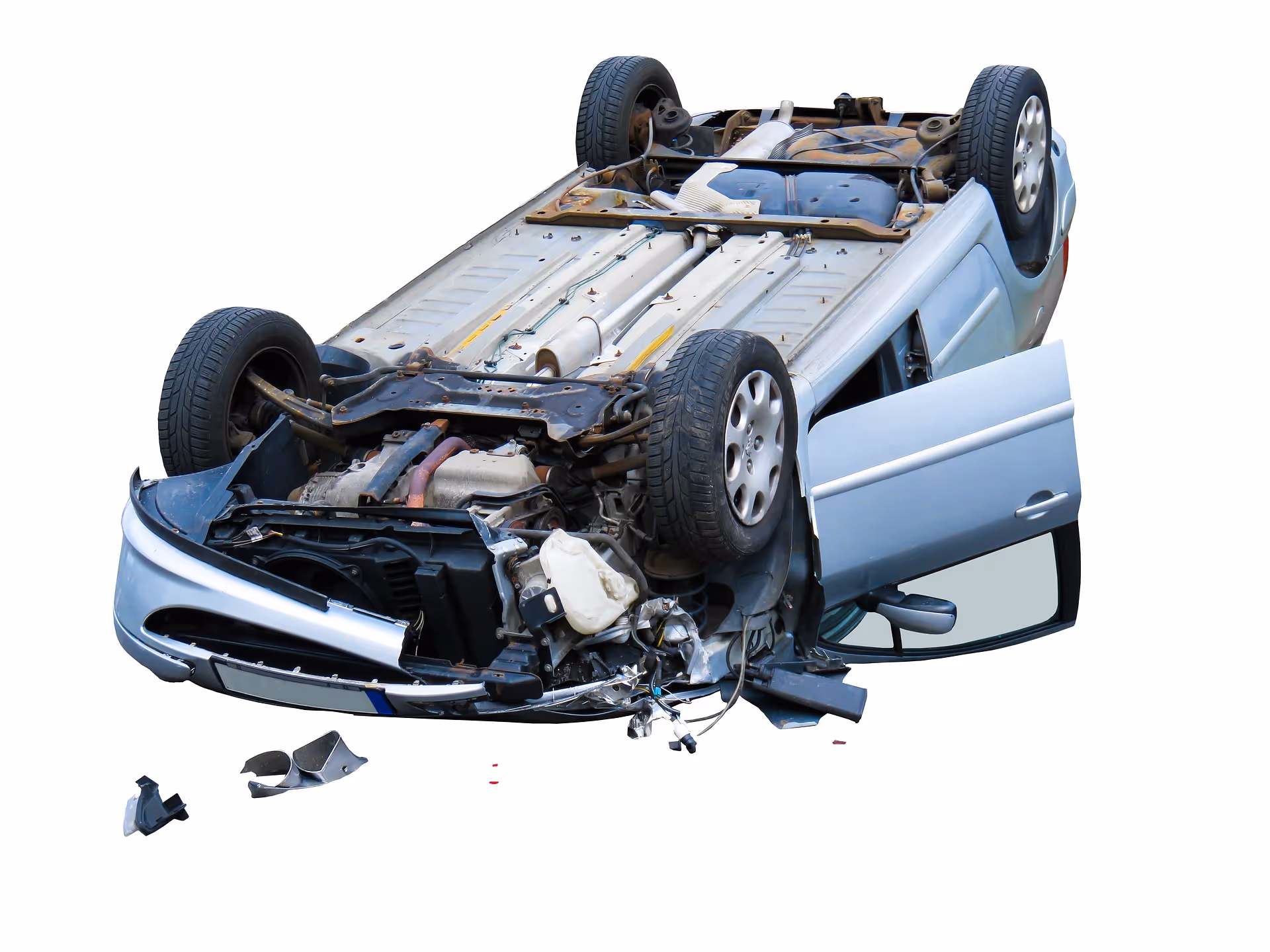 rollover and roof crush accident