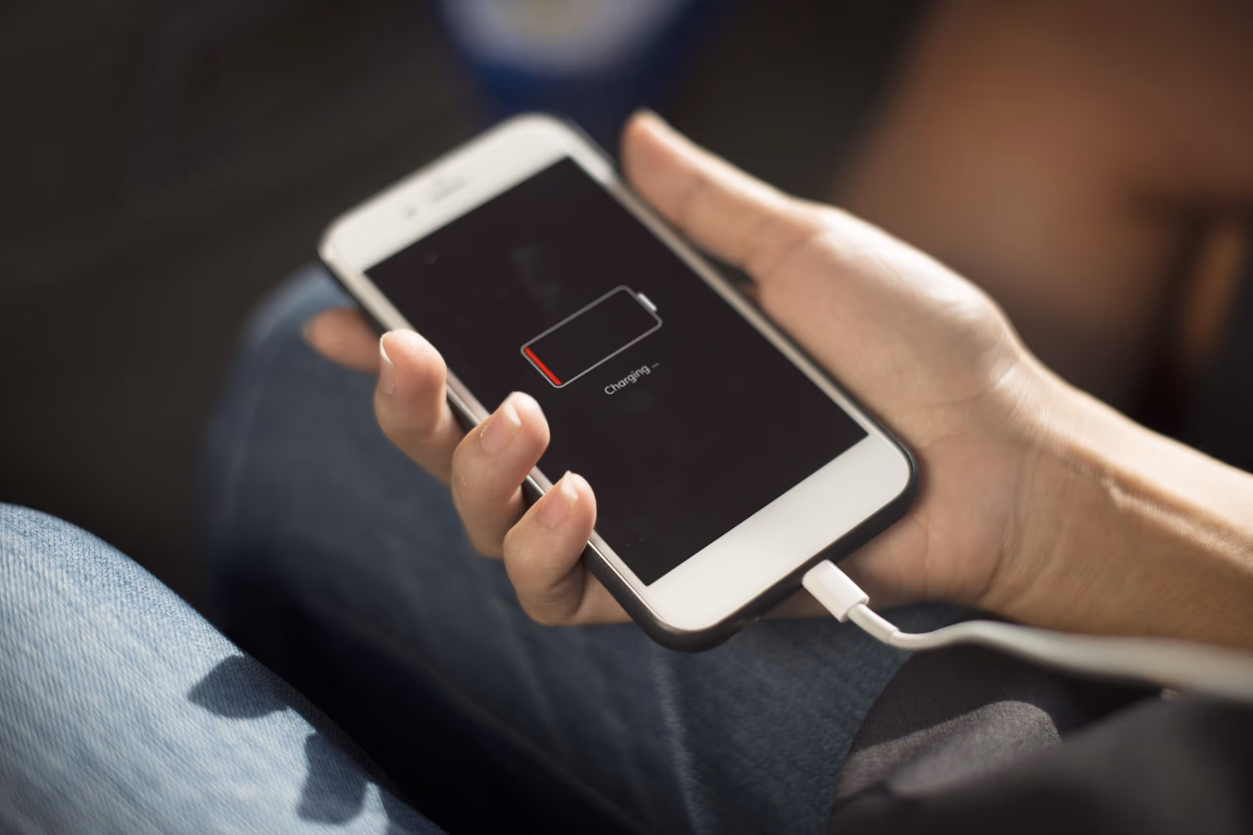 portable power bank charging cell phone
