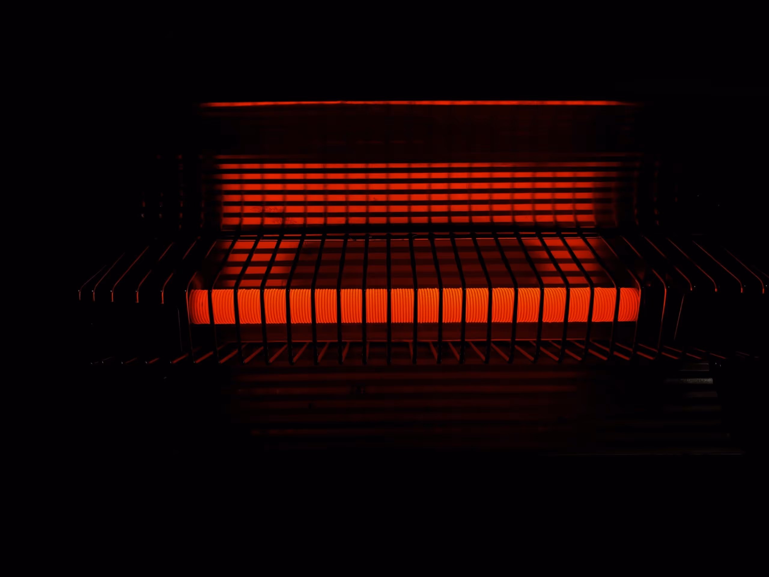 space heater burning hot