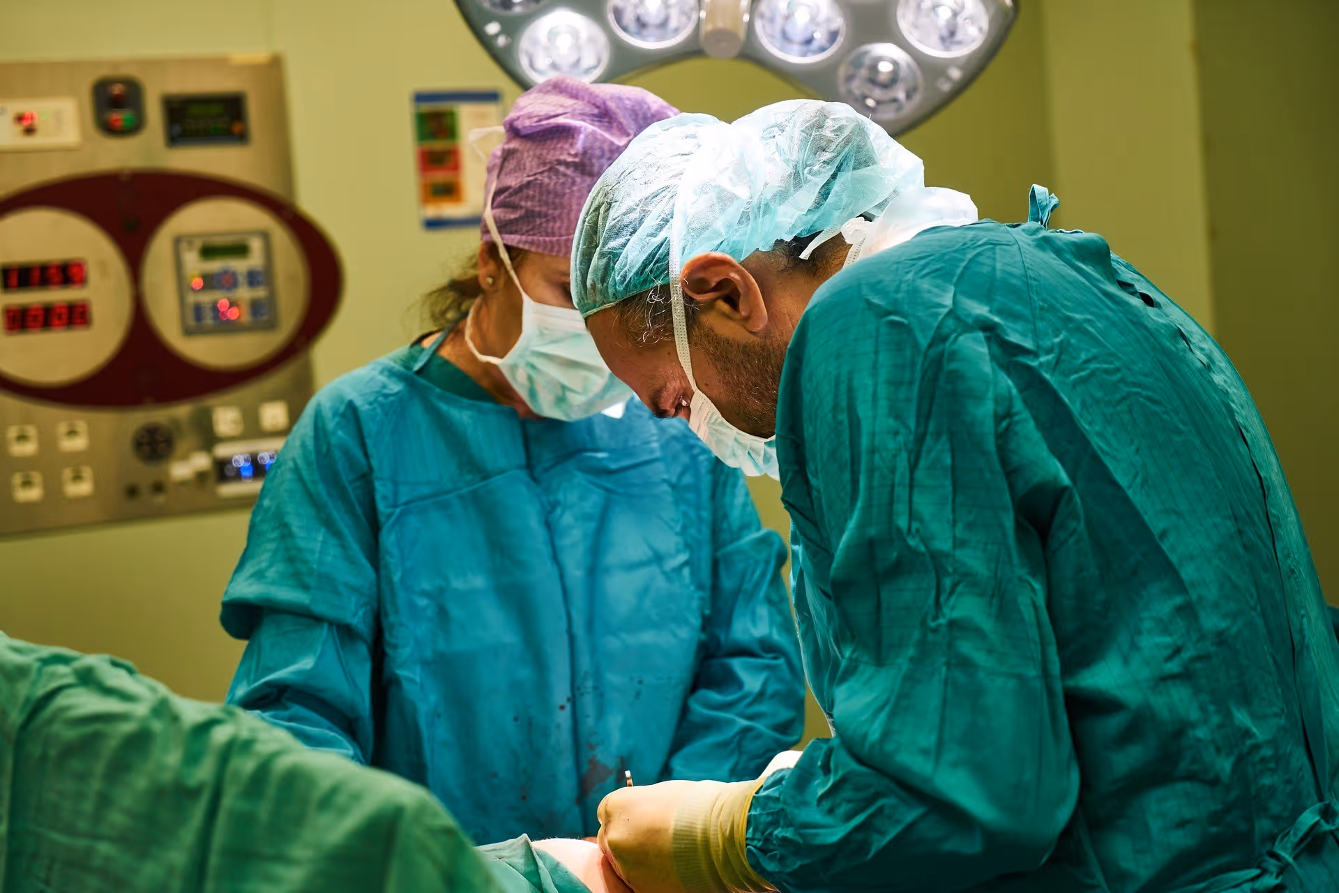doctor shown in surgical procedure