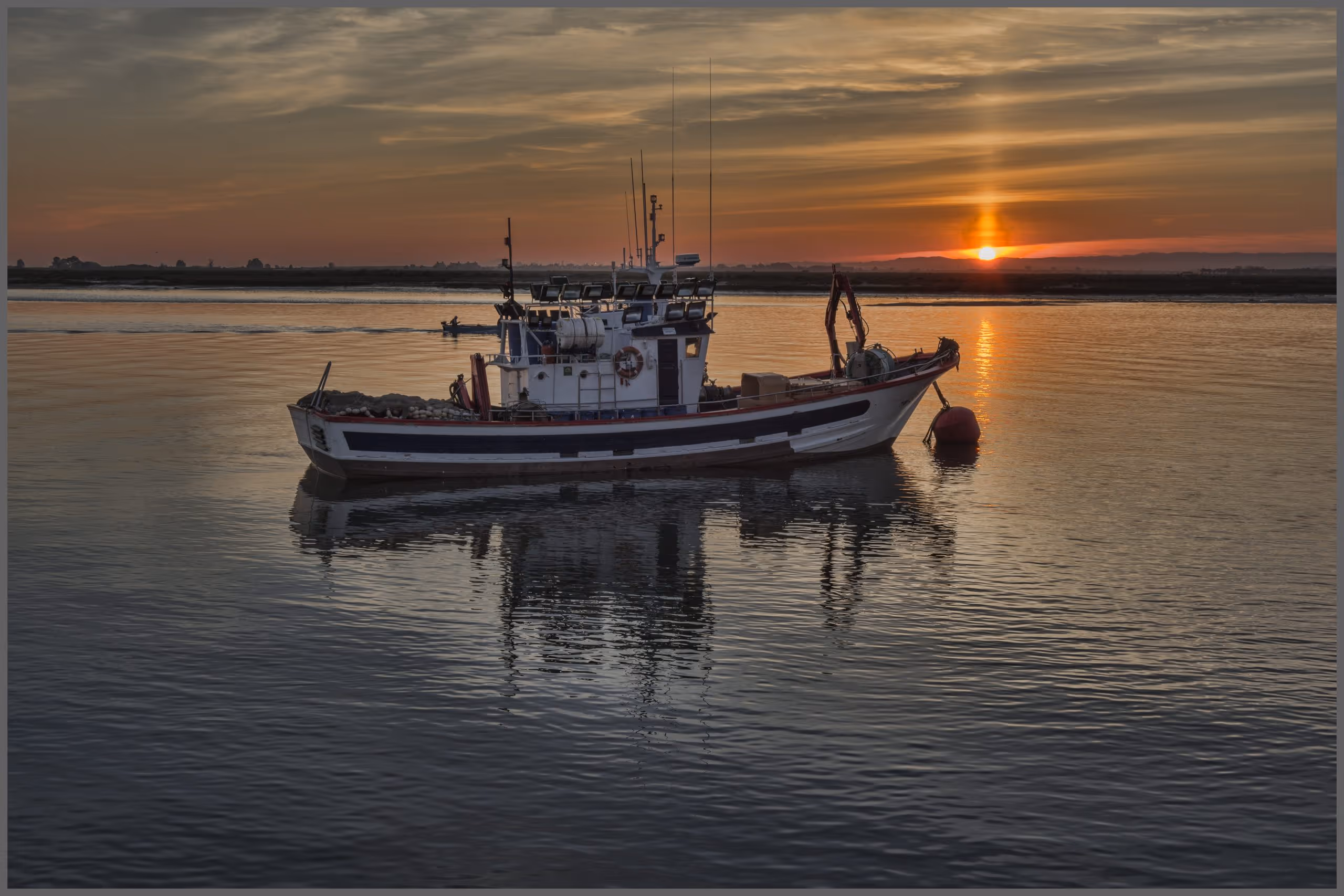 boat on a river