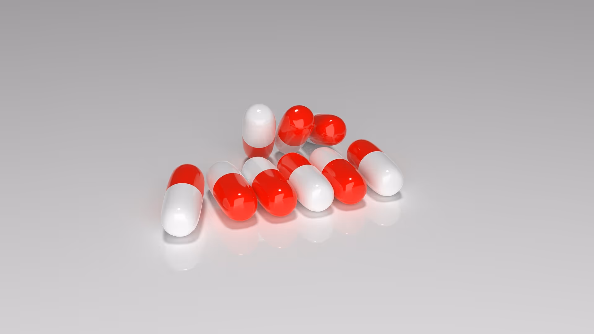 red and white capsules