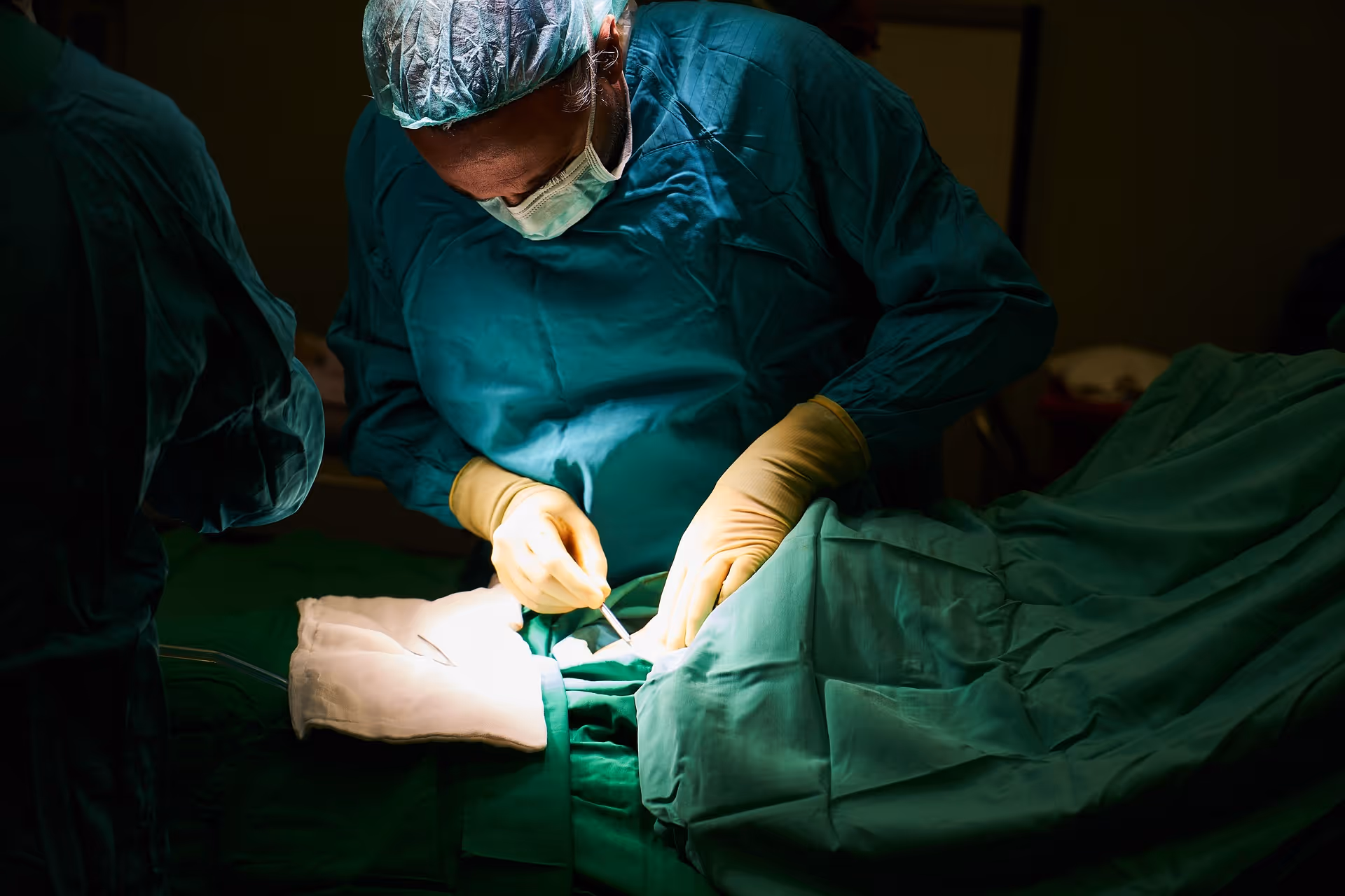 a doctor performing surgery