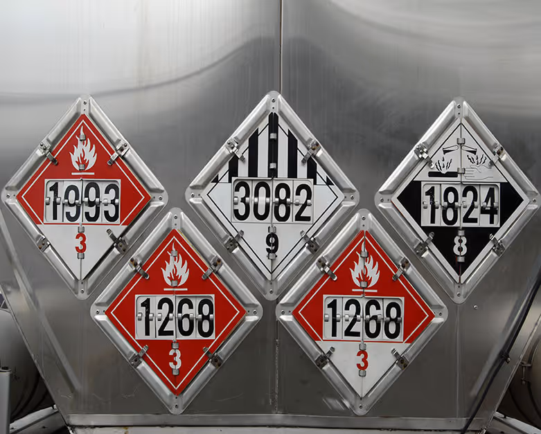 Chemical hazard signs
