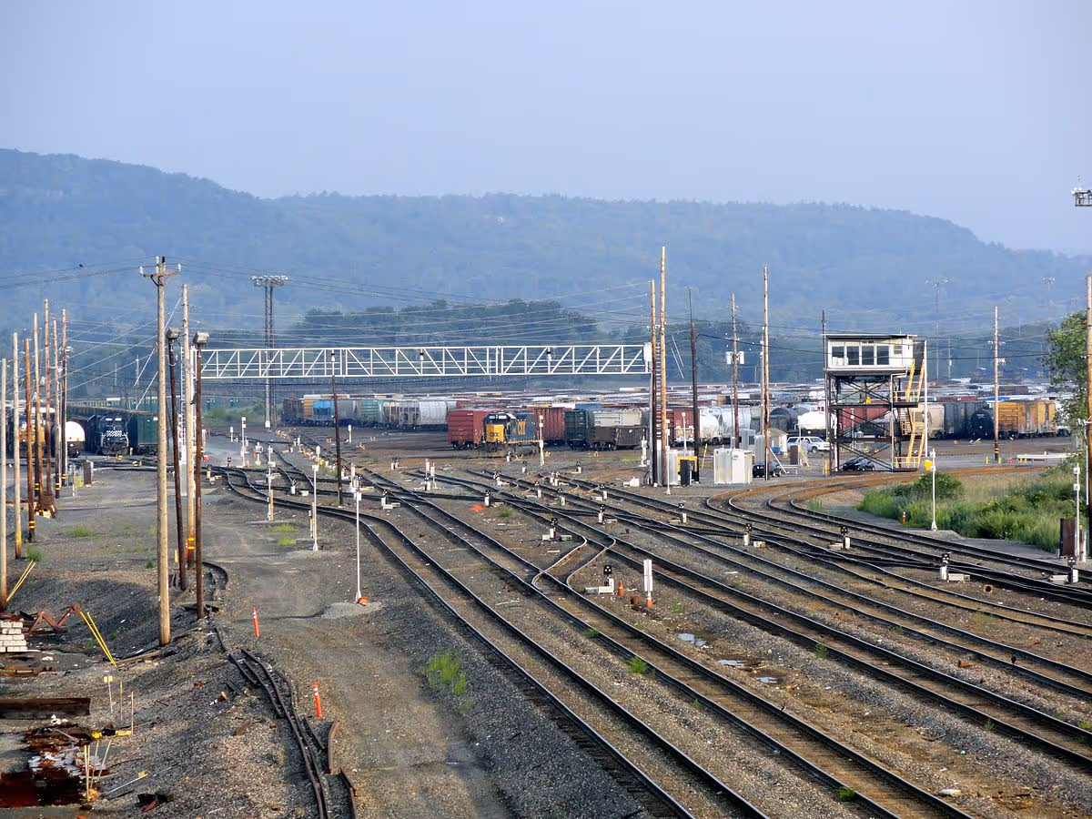 Selkirk railroad yard in new york