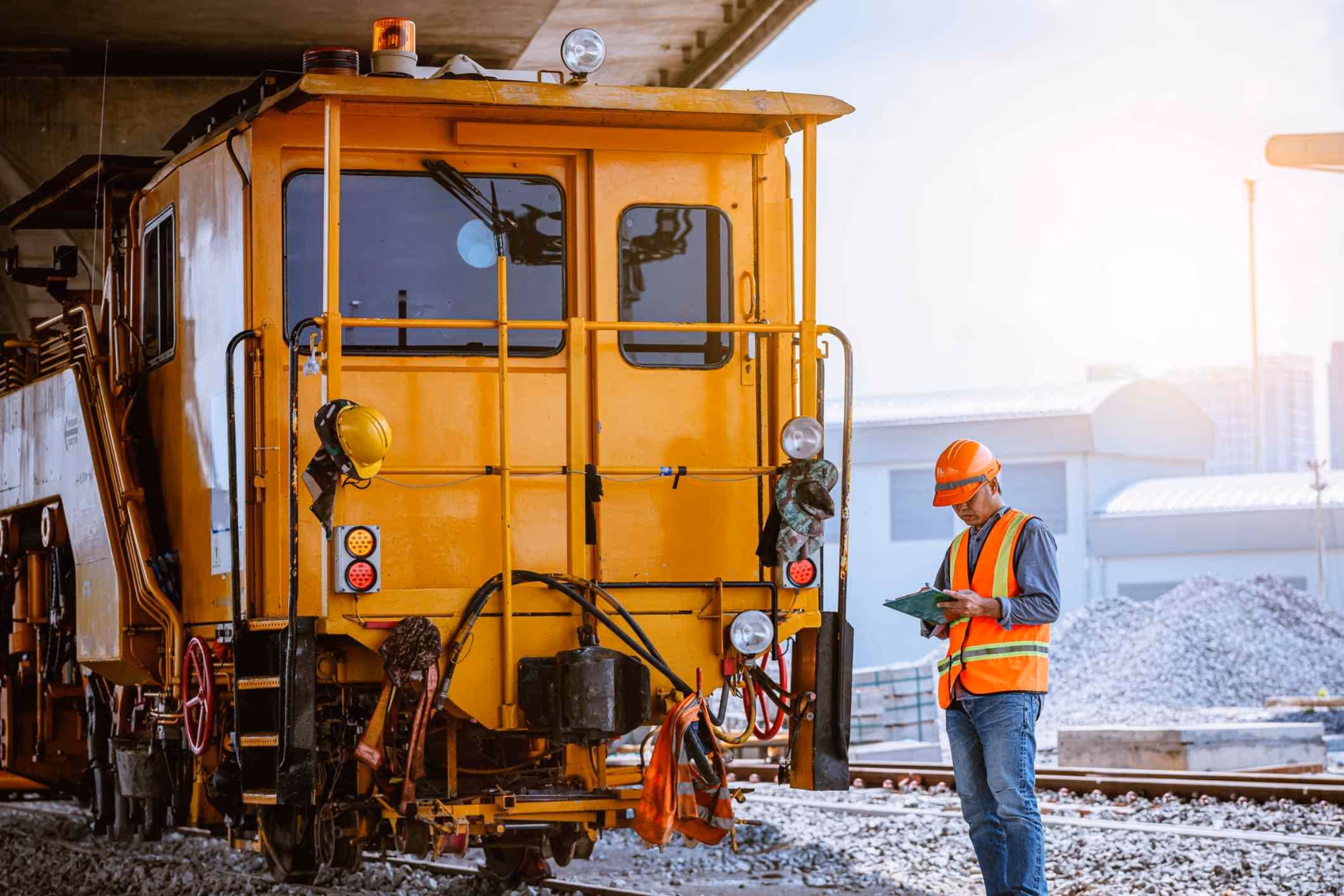Two railroad workers discuss the possibility of filing a Nevada railroad cancer lawsuit.